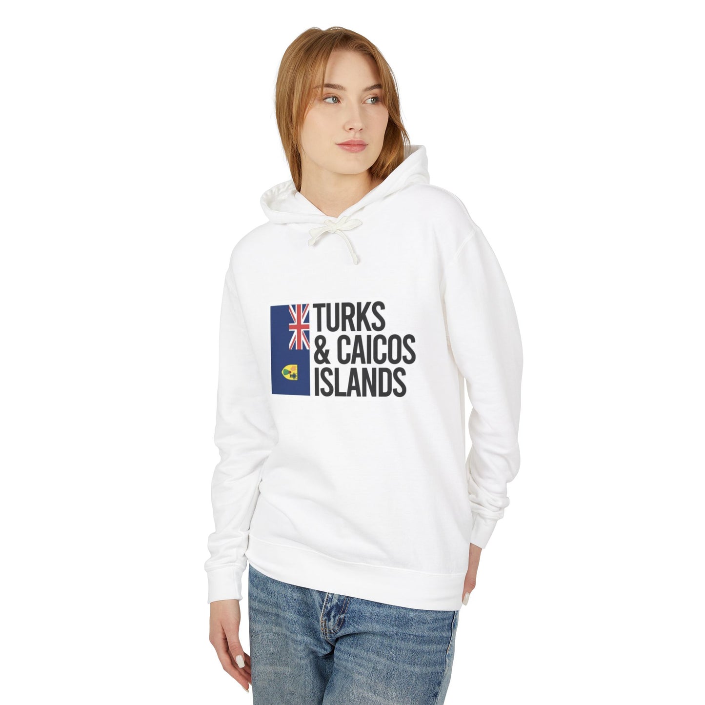 Turks and Caicos Islands Flag Hooded Sweatshirt
