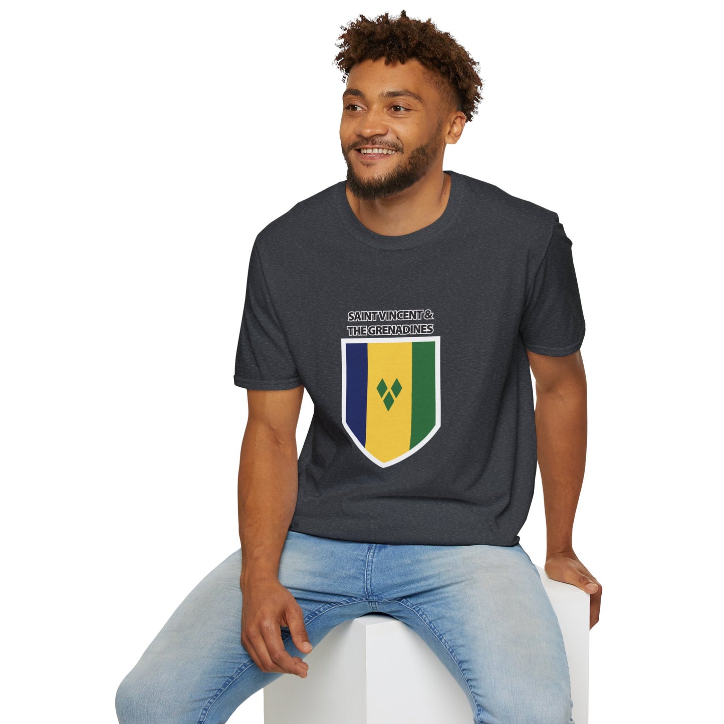 Saint Vincent and the Grenadines Flag Unisex Softstyle T-Shirt