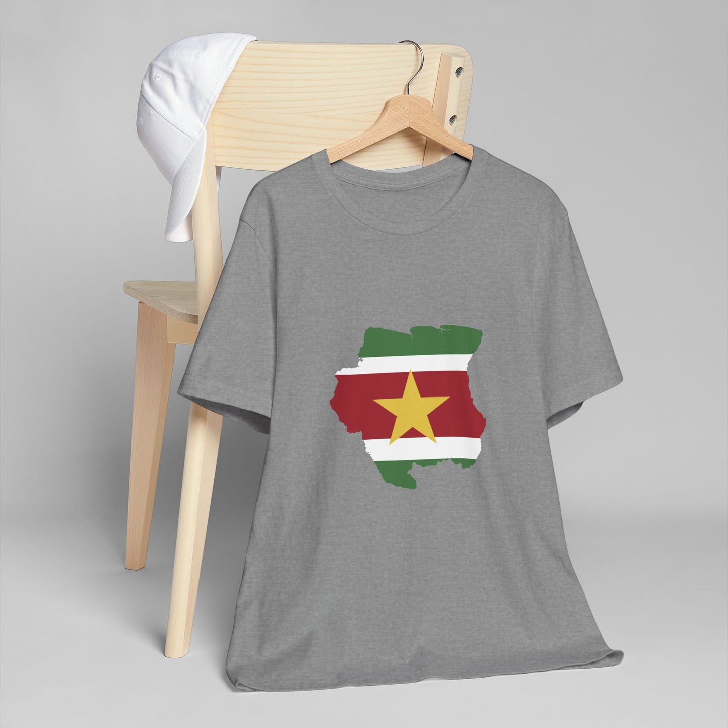 Suriname Map Flag Unisex Jersey T-Shirt