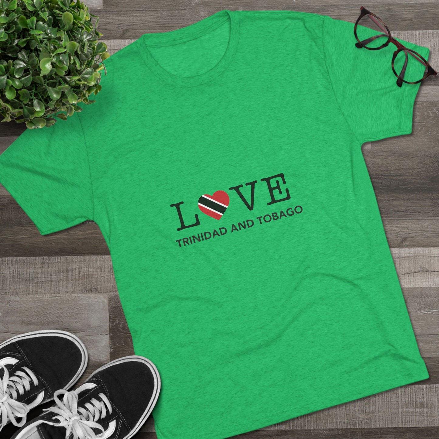 Trinidad and Tobago Heart Shaped Flag T-Shirt