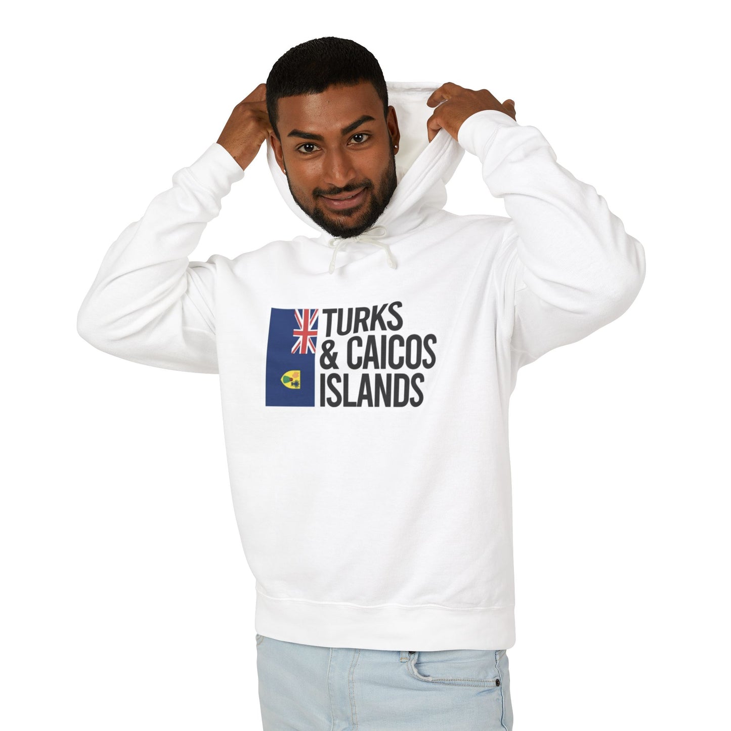 Turks and Caicos Islands Flag Hooded Sweatshirt