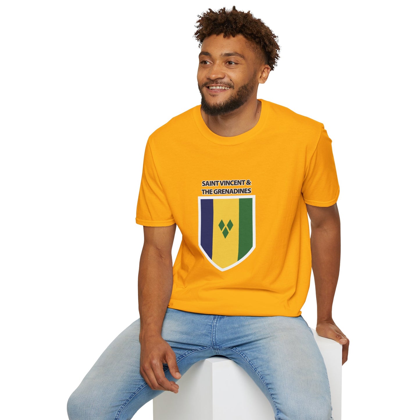 Saint Vincent and the Grenadines Flag Unisex Softstyle T-Shirt
