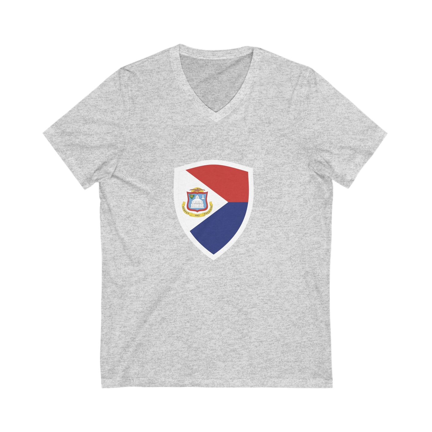 Sint Maarten Unisex Jersey Short Sleeve V-Neck T-Shirt
