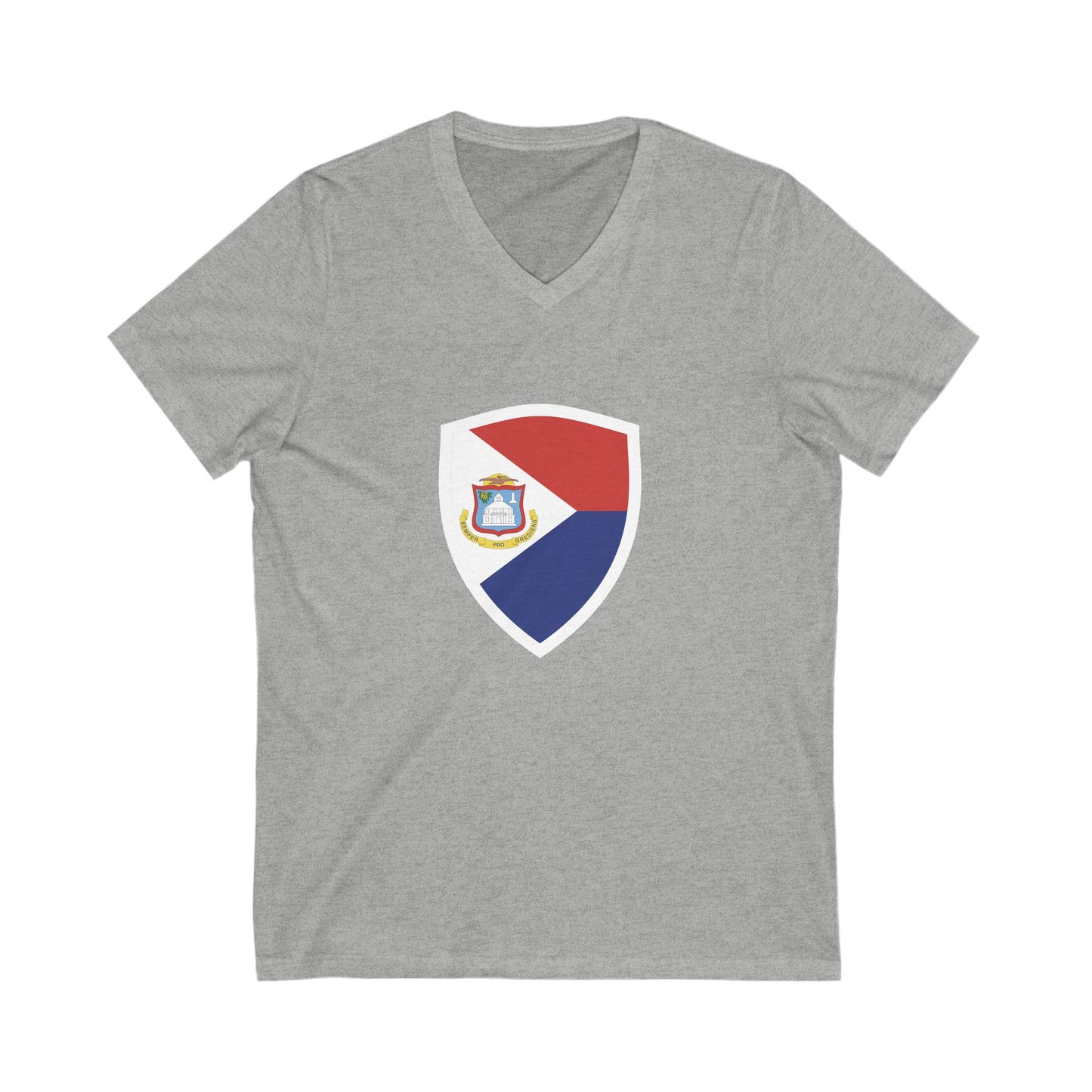 Sint Maarten Unisex Jersey Short Sleeve V-Neck T-Shirt