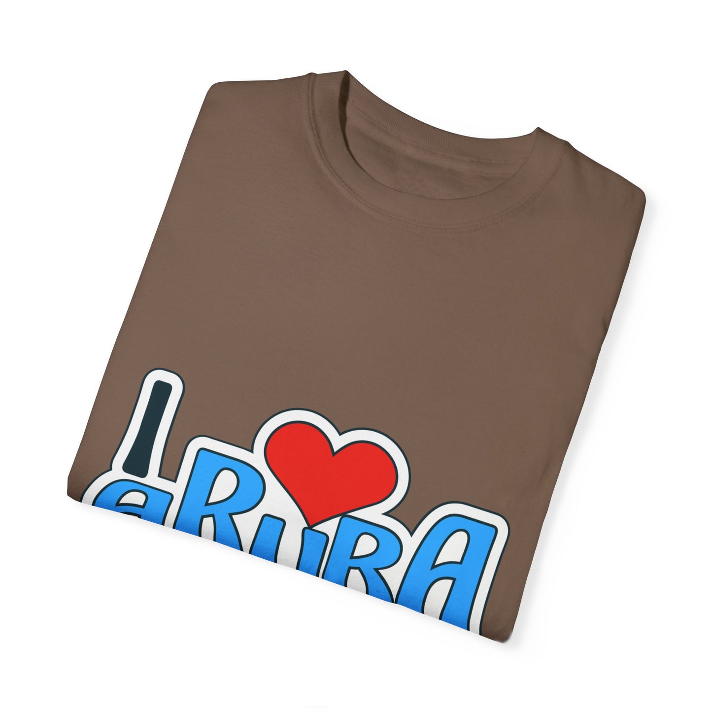 I Love Aruba Unisex Garment-Dyed T-Shirt