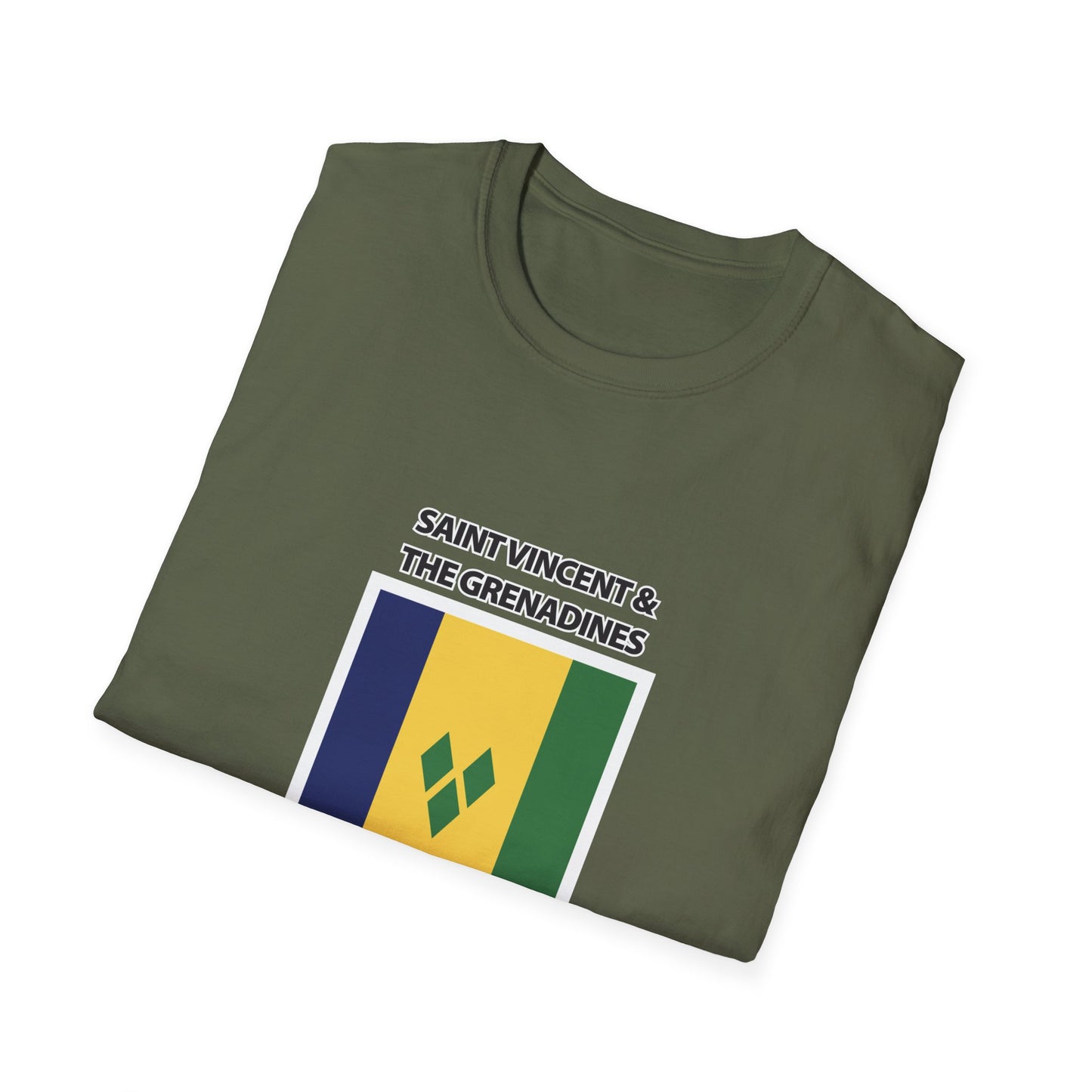 Saint Vincent and the Grenadines Flag Unisex Softstyle T-Shirt