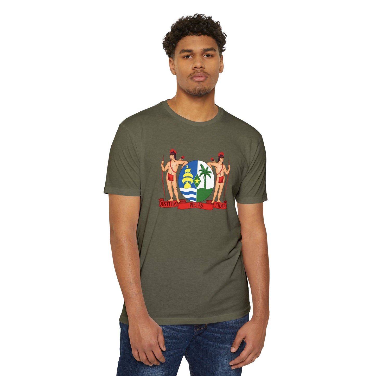 Suriname Coat of Arm Unisex CVC Jersey T-shirt