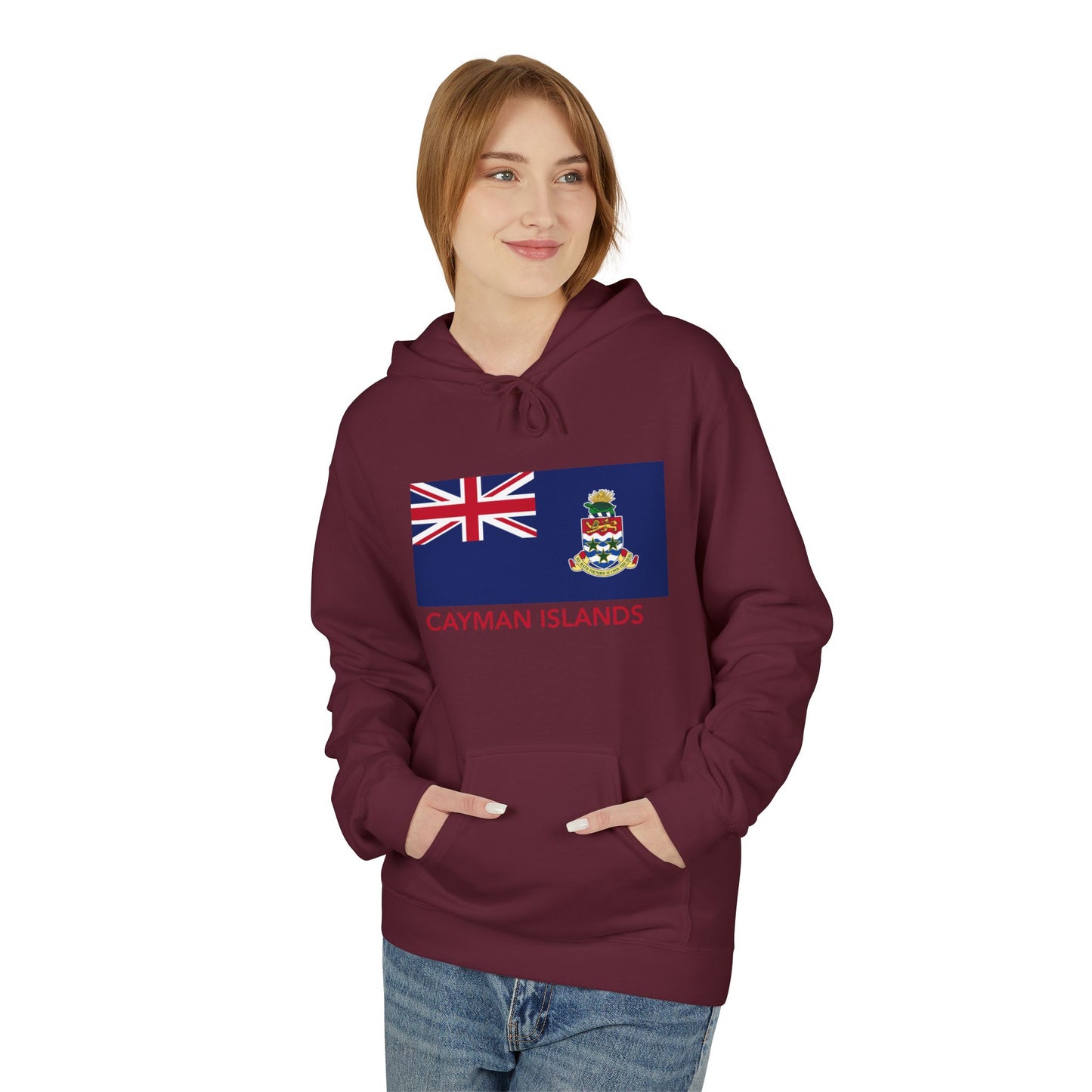 Cayman Island Flag Softstyle Fleece Hoodie