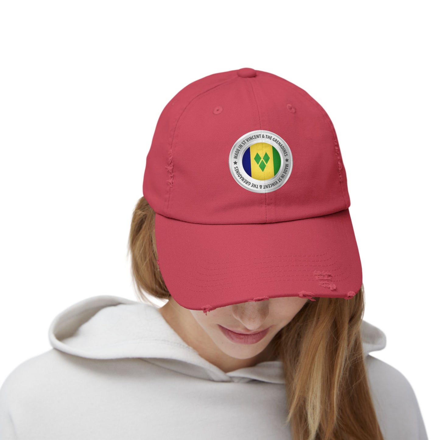 Saint Vincent and the Grenadines Unisex Distressed Cap