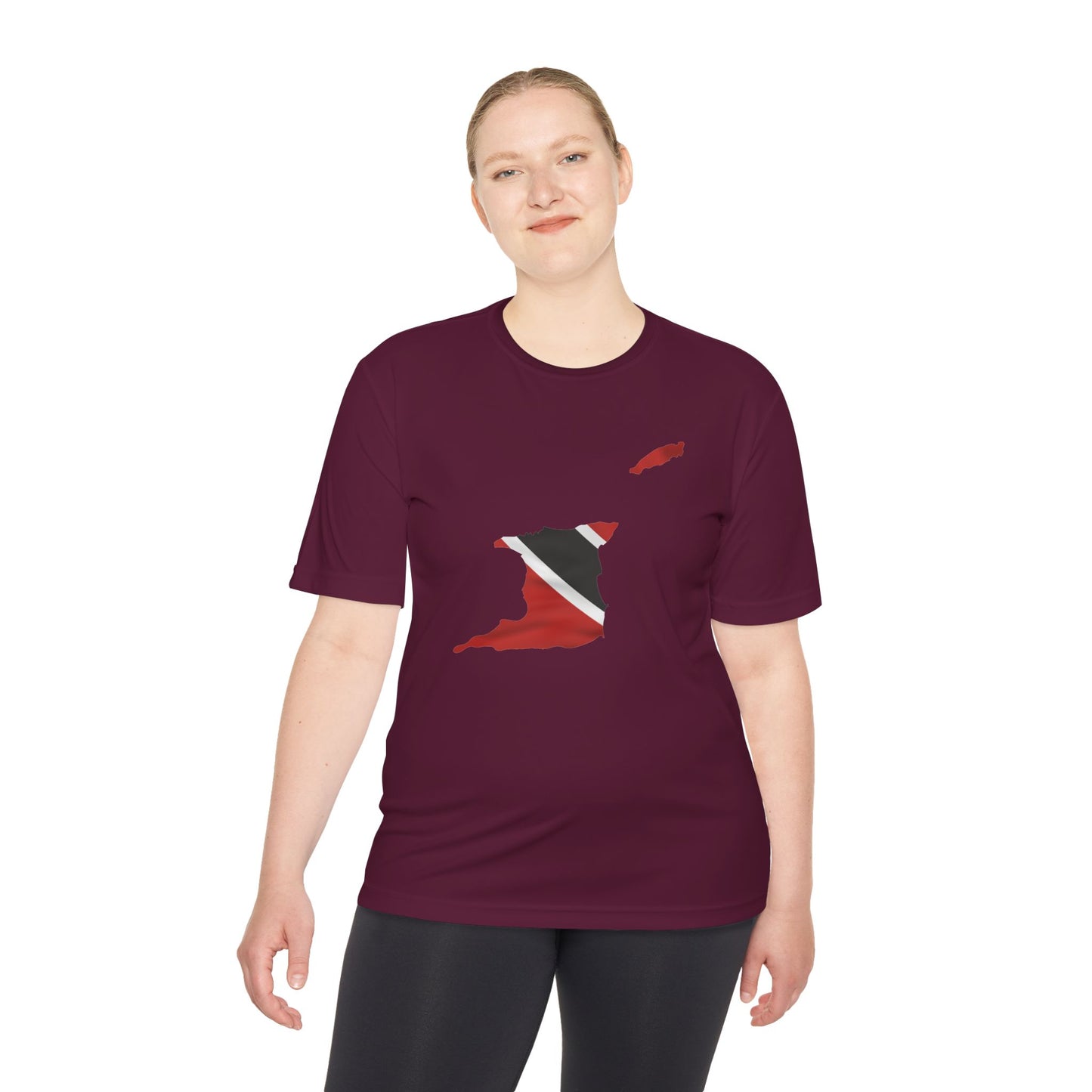 Trinidad and Tobago Map Unisex Moisture T-Shirt