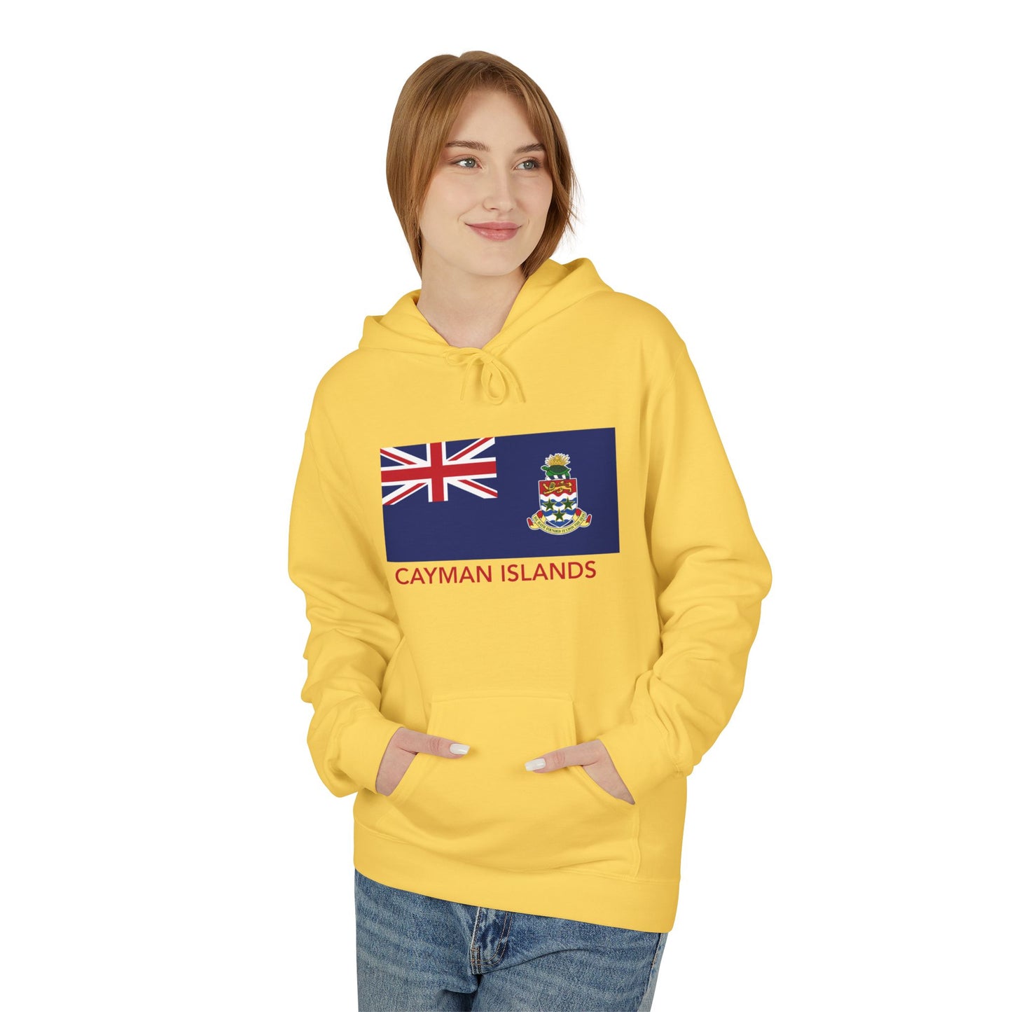 Cayman Island Flag Softstyle Fleece Hoodie