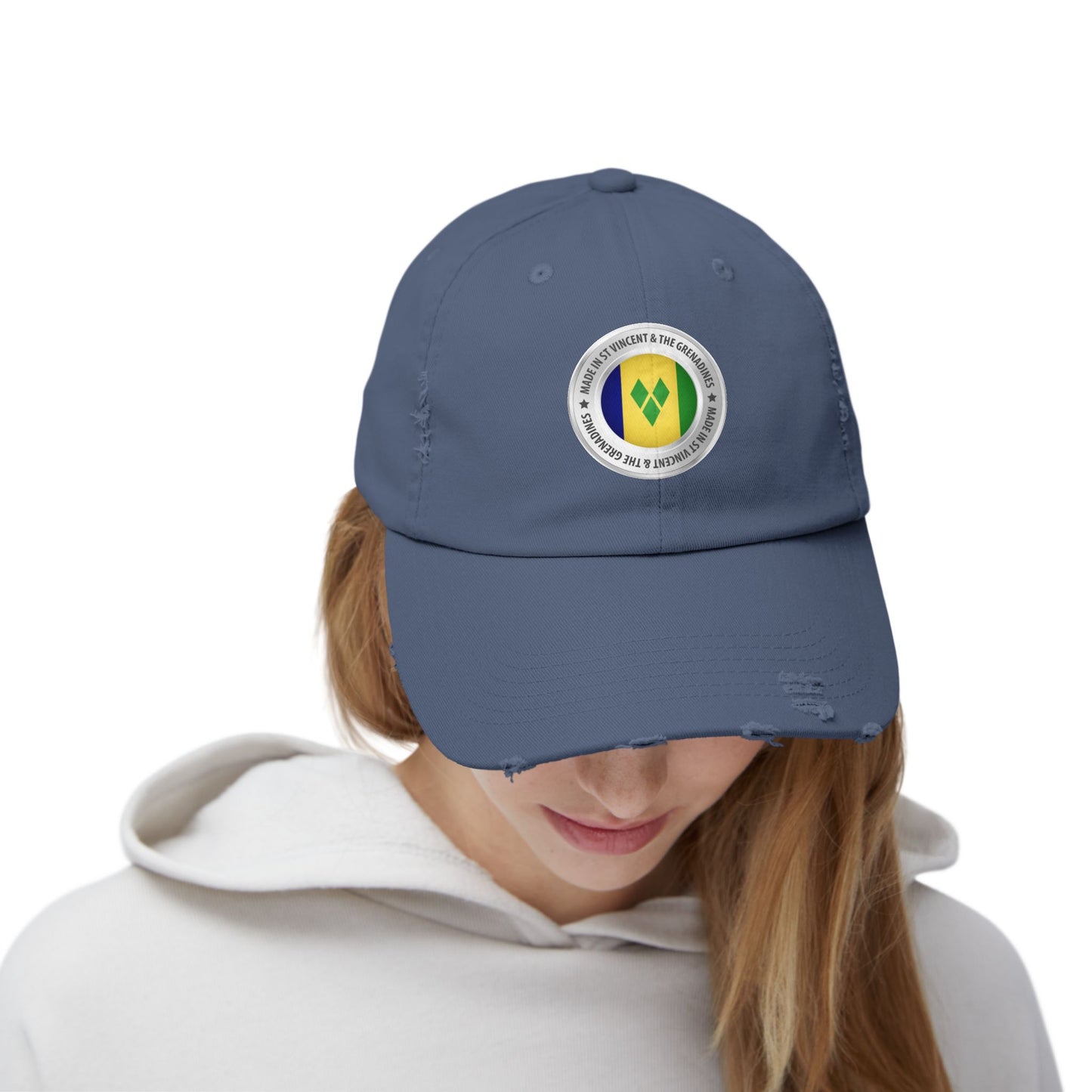 Saint Vincent and the Grenadines Unisex Distressed Cap