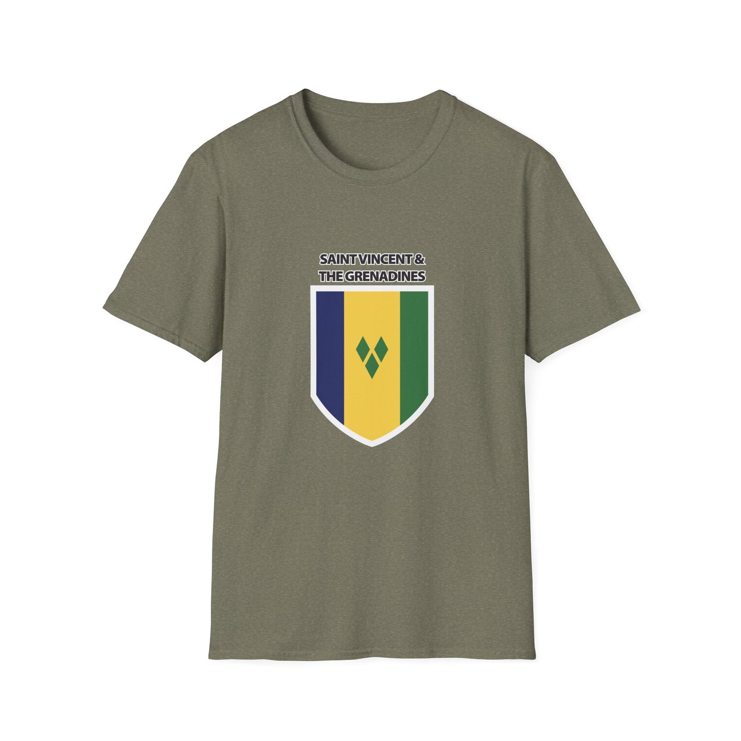 Saint Vincent and the Grenadines Flag Unisex Softstyle T-Shirt
