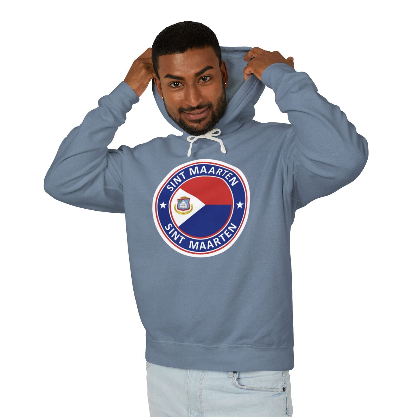 Sint Maarten Unisex Lightweight Hooded Sweatshirt