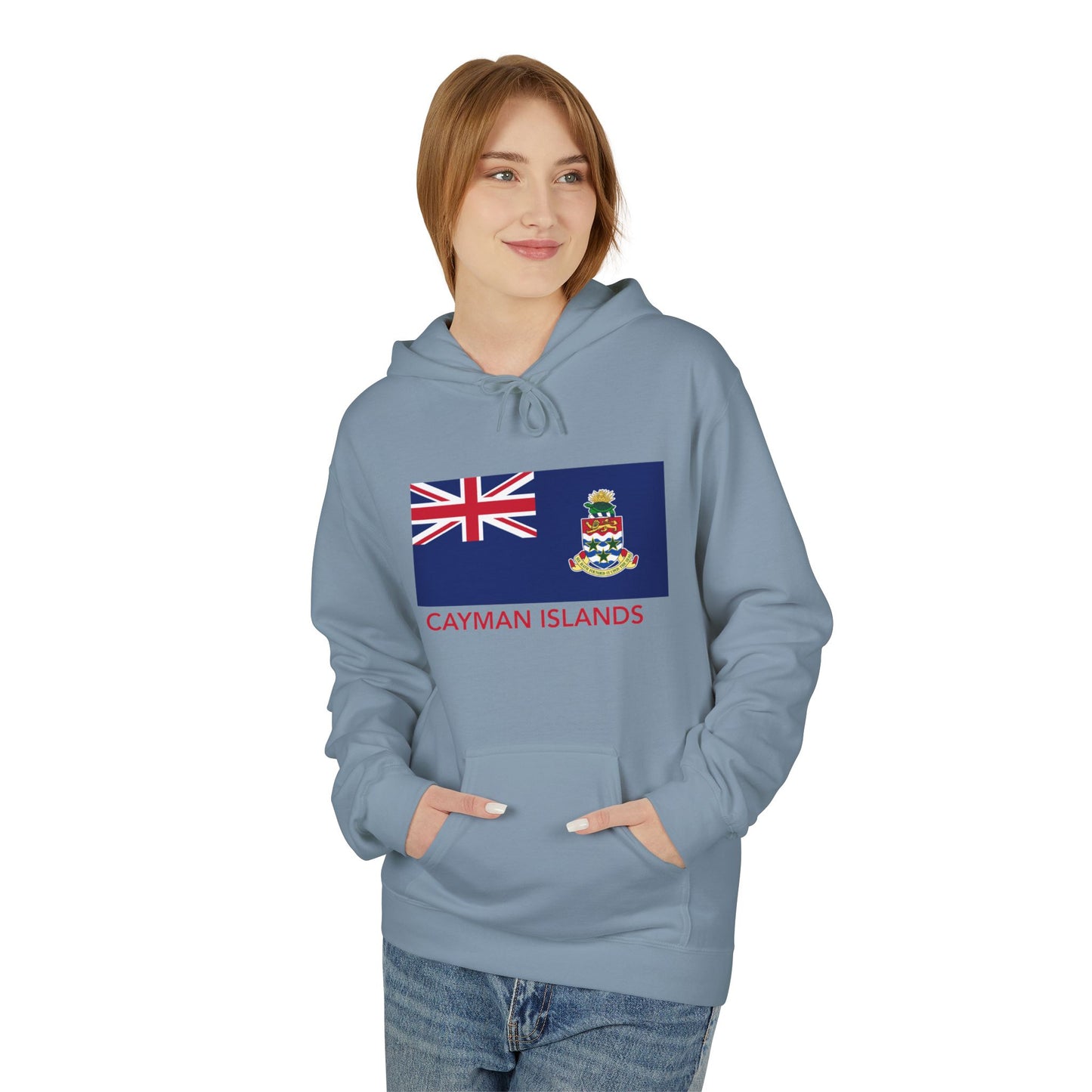 Cayman Island Flag Softstyle Fleece Hoodie