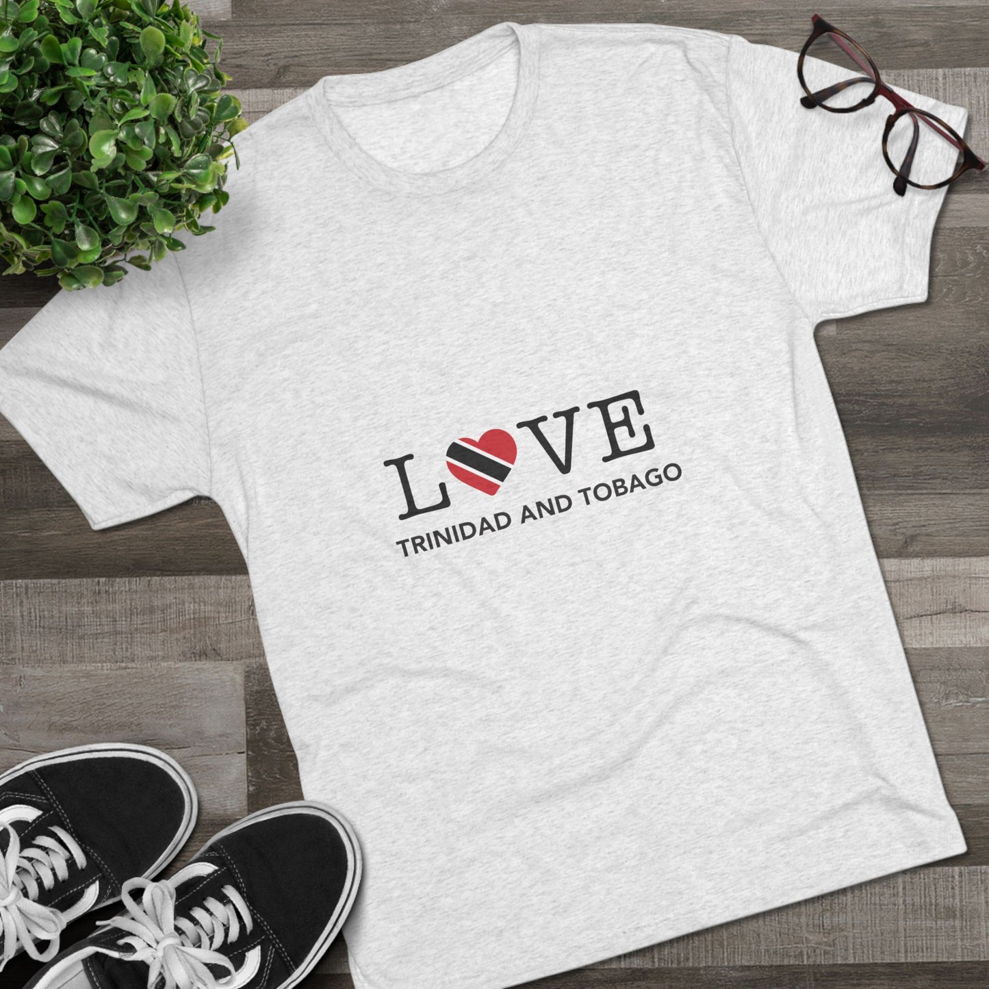 Trinidad and Tobago Heart Shaped Flag T-Shirt