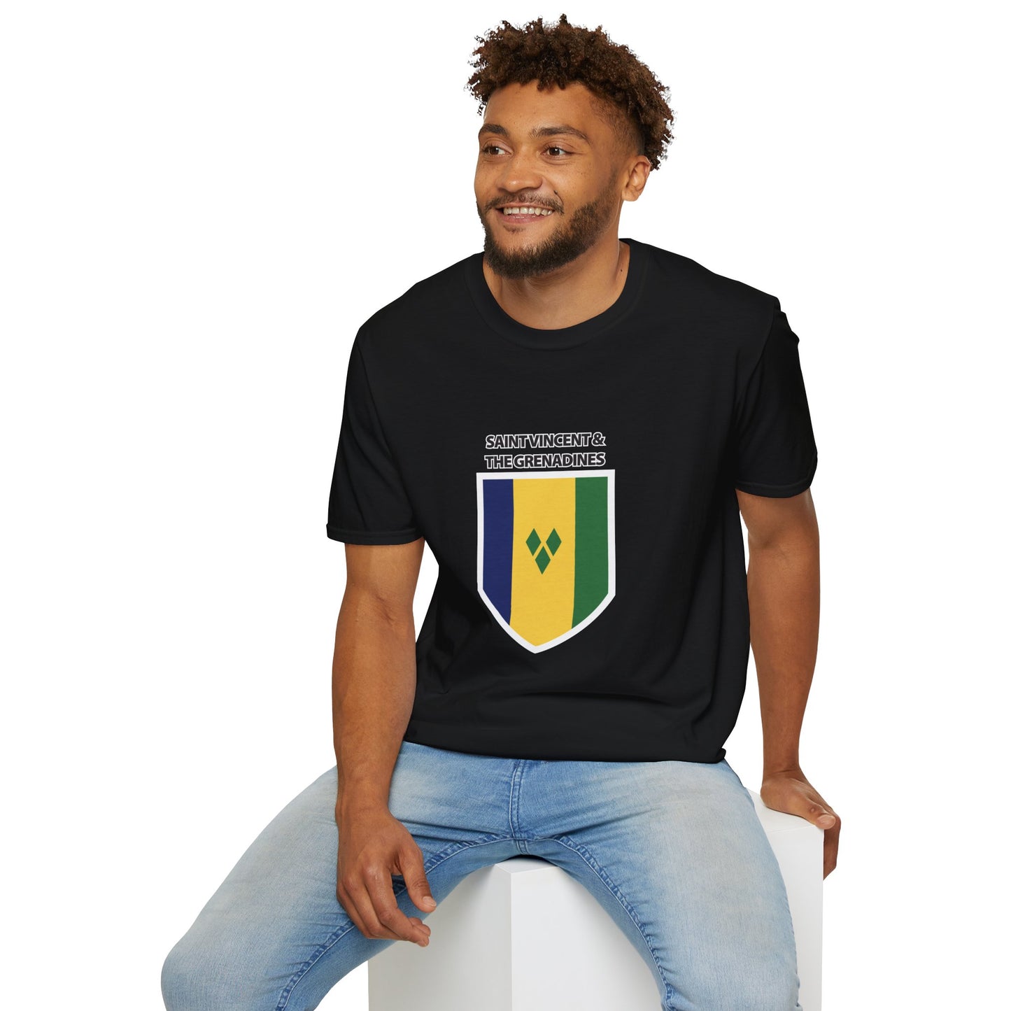 Saint Vincent and the Grenadines Flag Unisex Softstyle T-Shirt