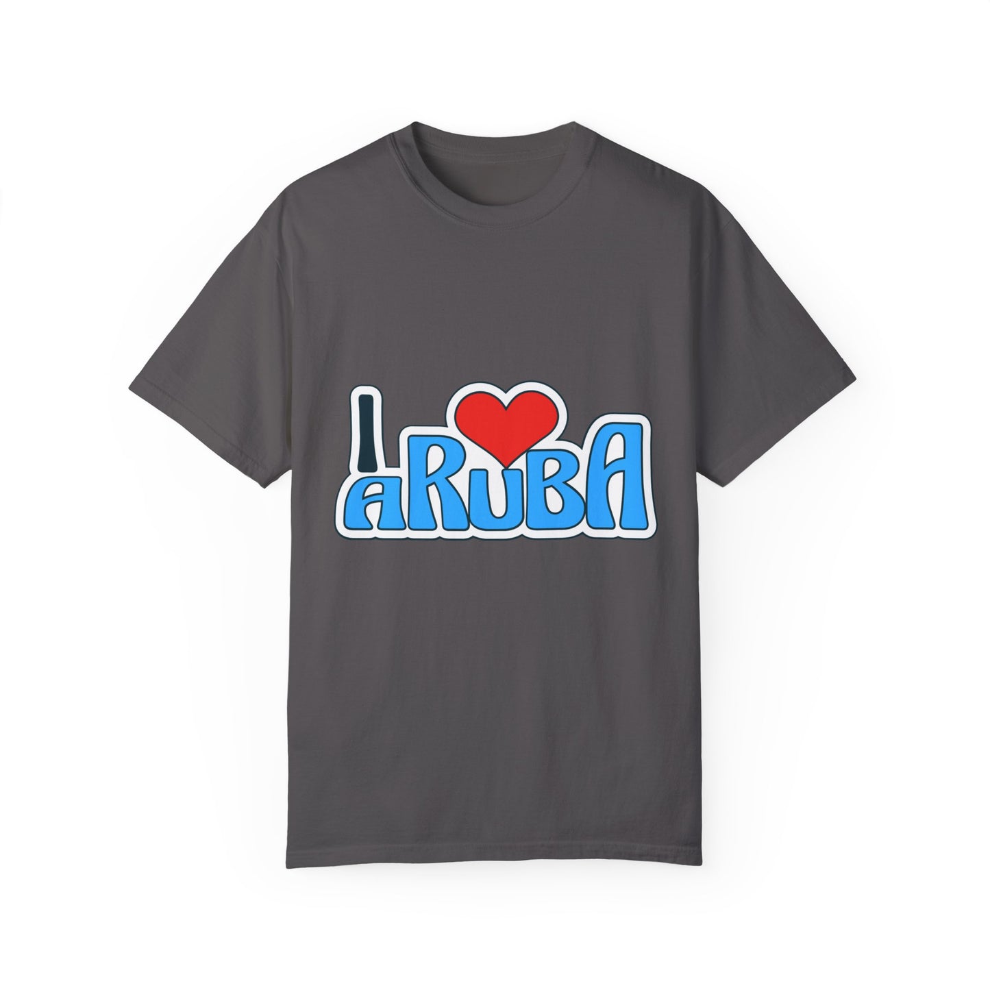I Love Aruba Unisex Garment-Dyed T-Shirt