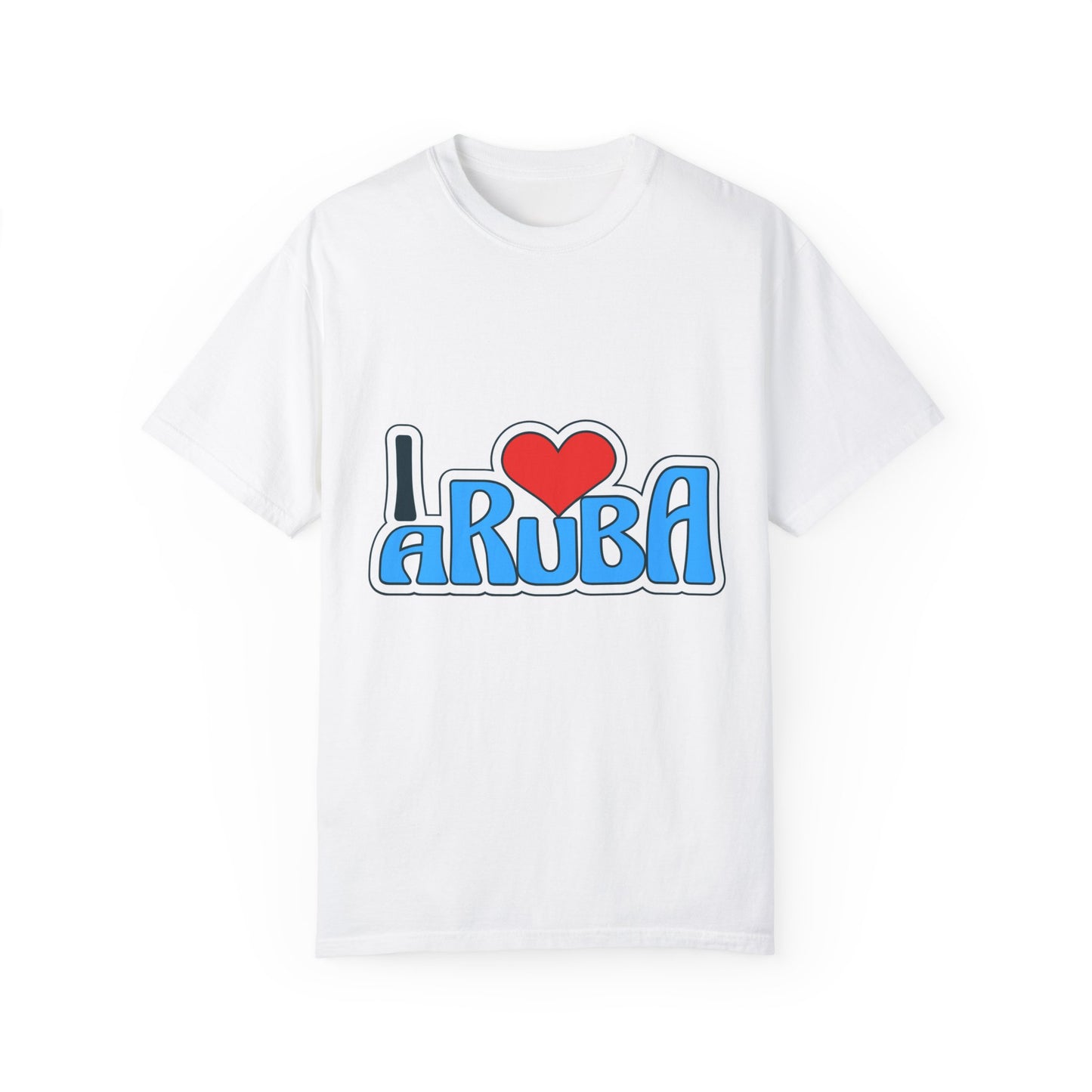I Love Aruba Unisex Garment-Dyed T-Shirt