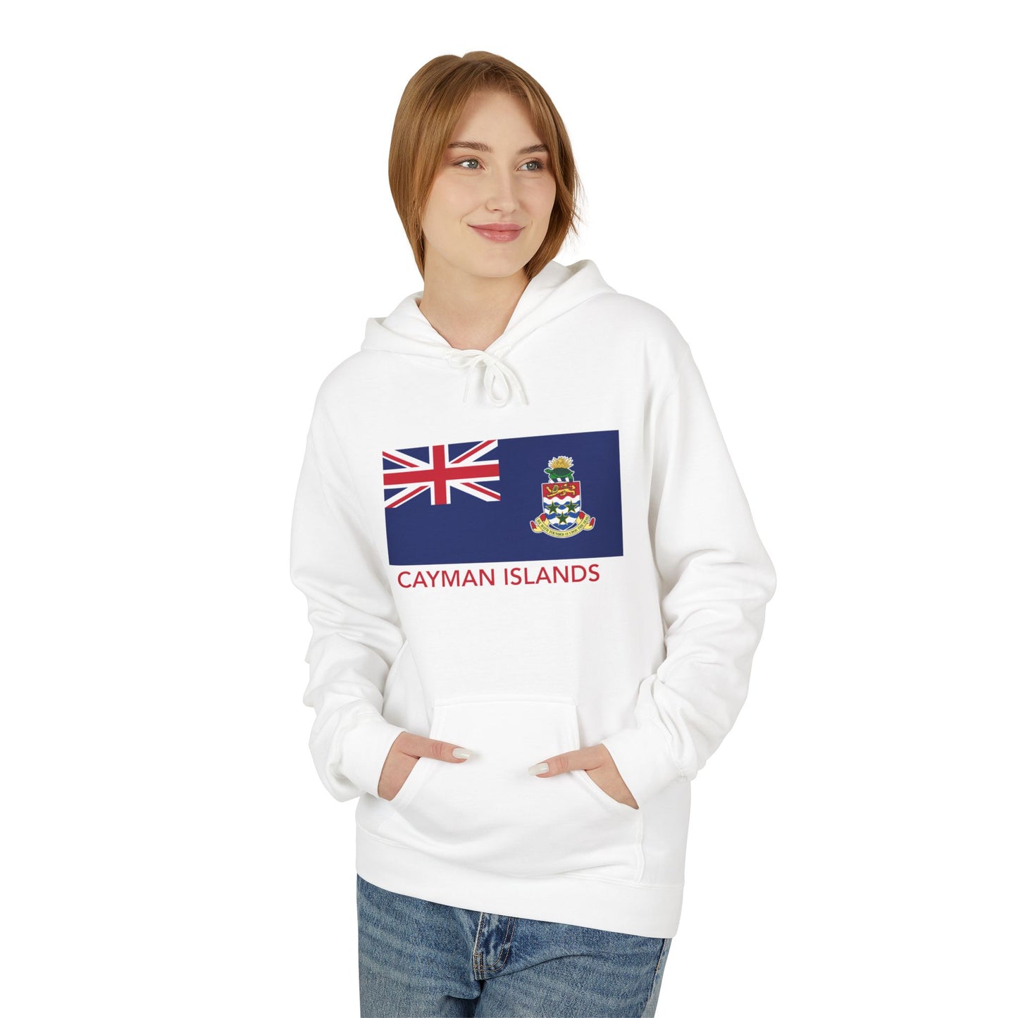 Cayman Island Flag Softstyle Fleece Hoodie