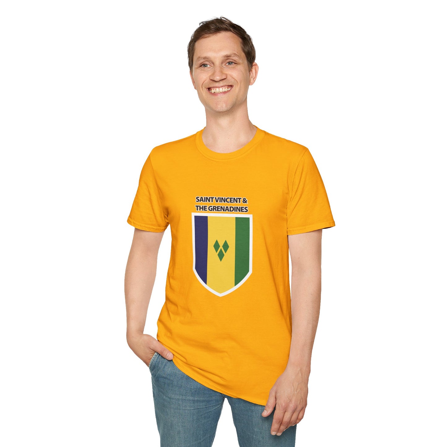 Saint Vincent and the Grenadines Flag Unisex Softstyle T-Shirt