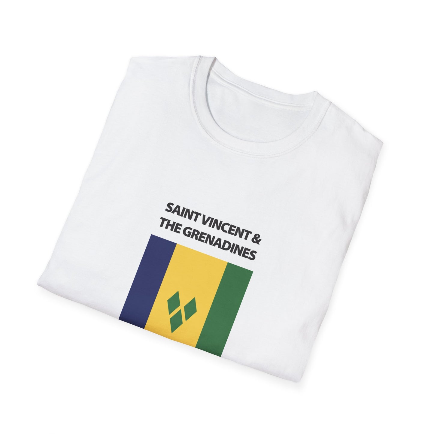 Saint Vincent and the Grenadines Flag Unisex Softstyle T-Shirt