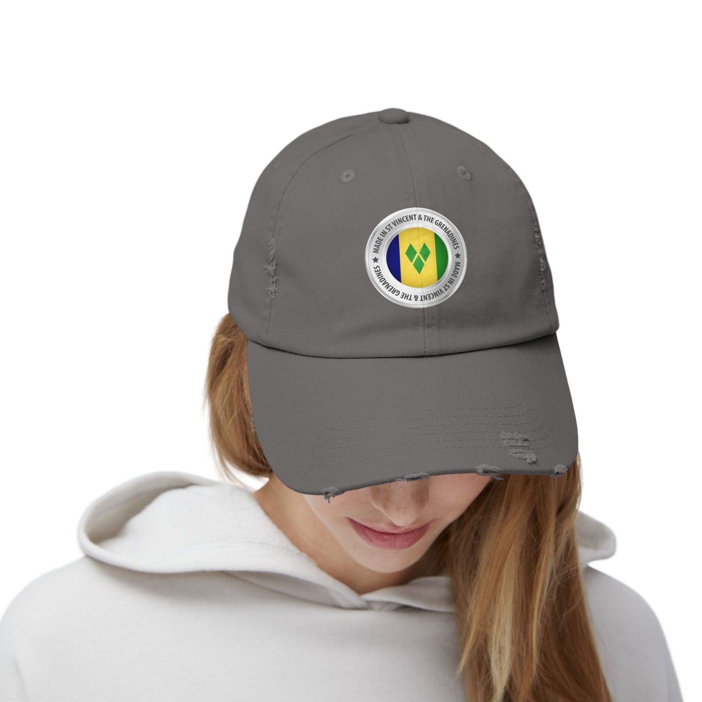 Saint Vincent and the Grenadines Unisex Distressed Cap