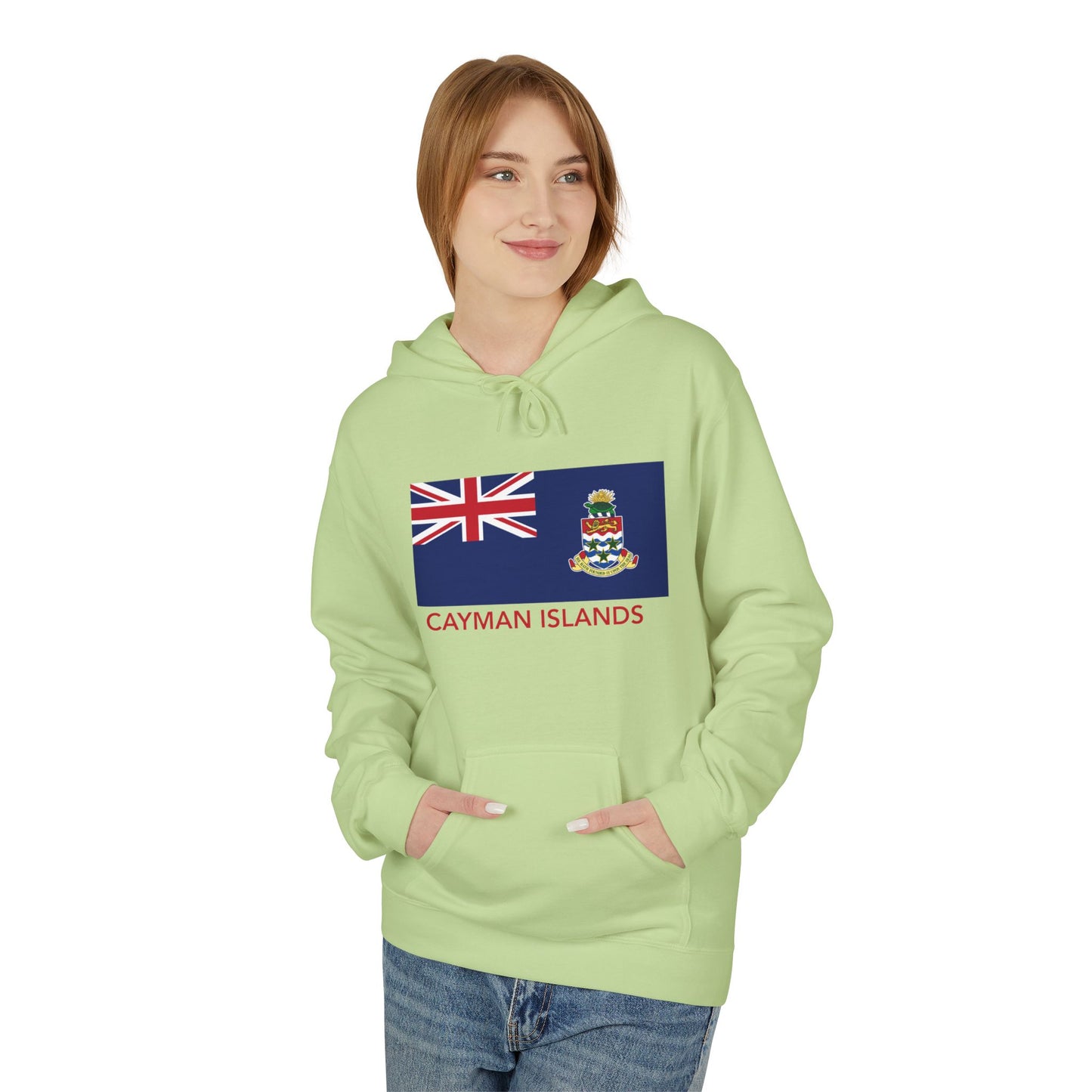 Cayman Island Flag Softstyle Fleece Hoodie