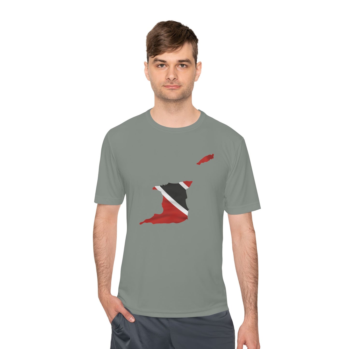 Trinidad and Tobago Map Unisex Moisture T-Shirt