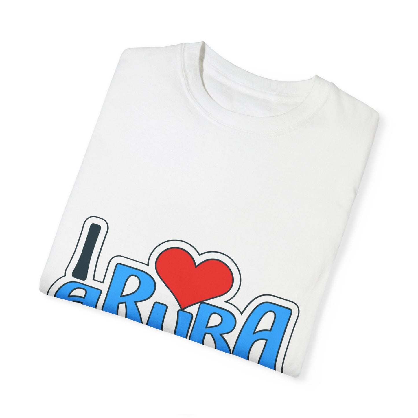 I Love Aruba Unisex Garment-Dyed T-Shirt