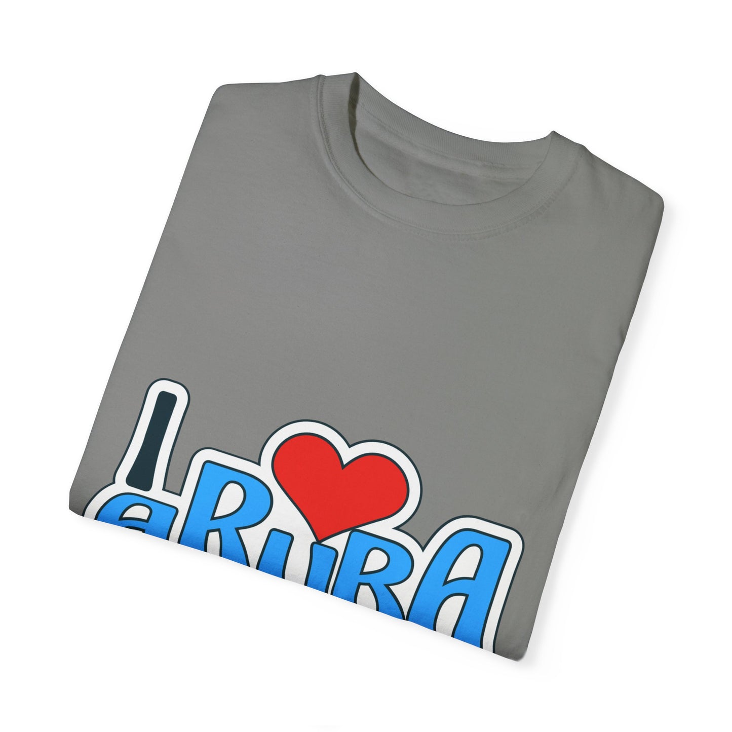 I Love Aruba Unisex Garment-Dyed T-Shirt