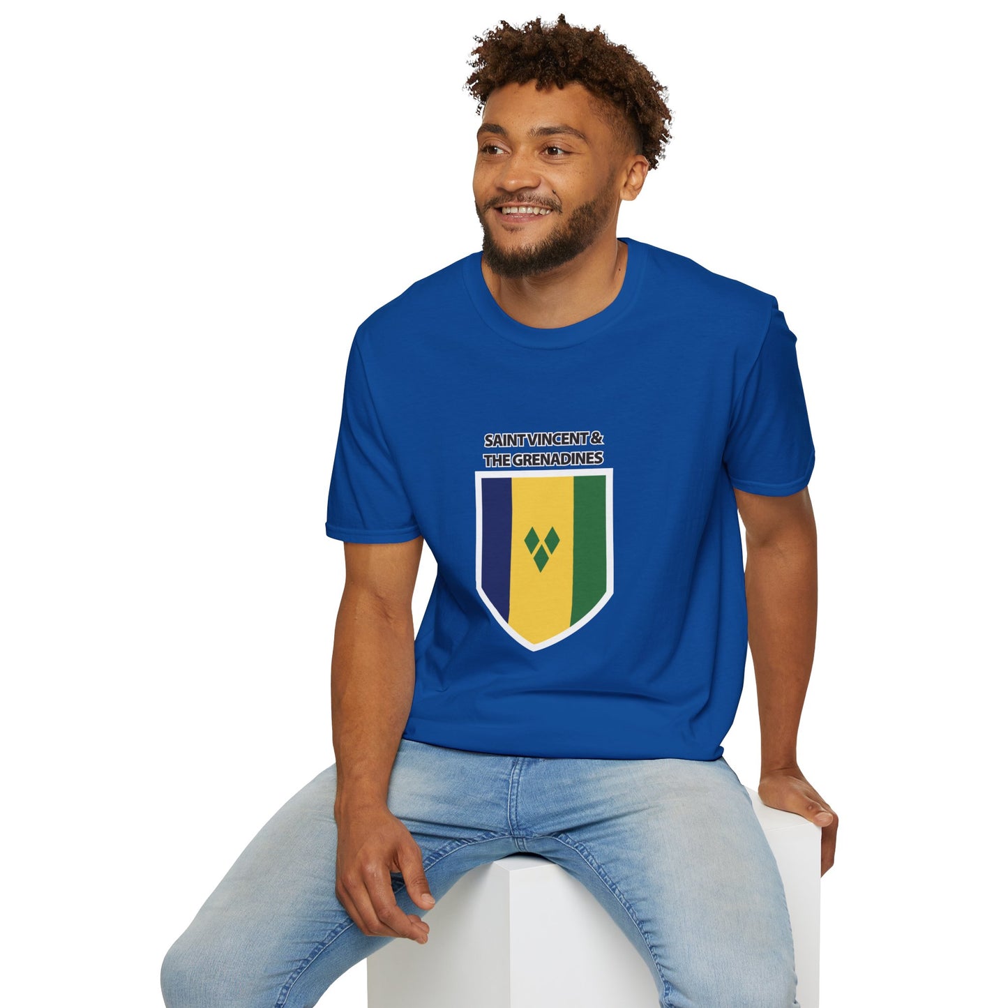 Saint Vincent and the Grenadines Flag Unisex Softstyle T-Shirt