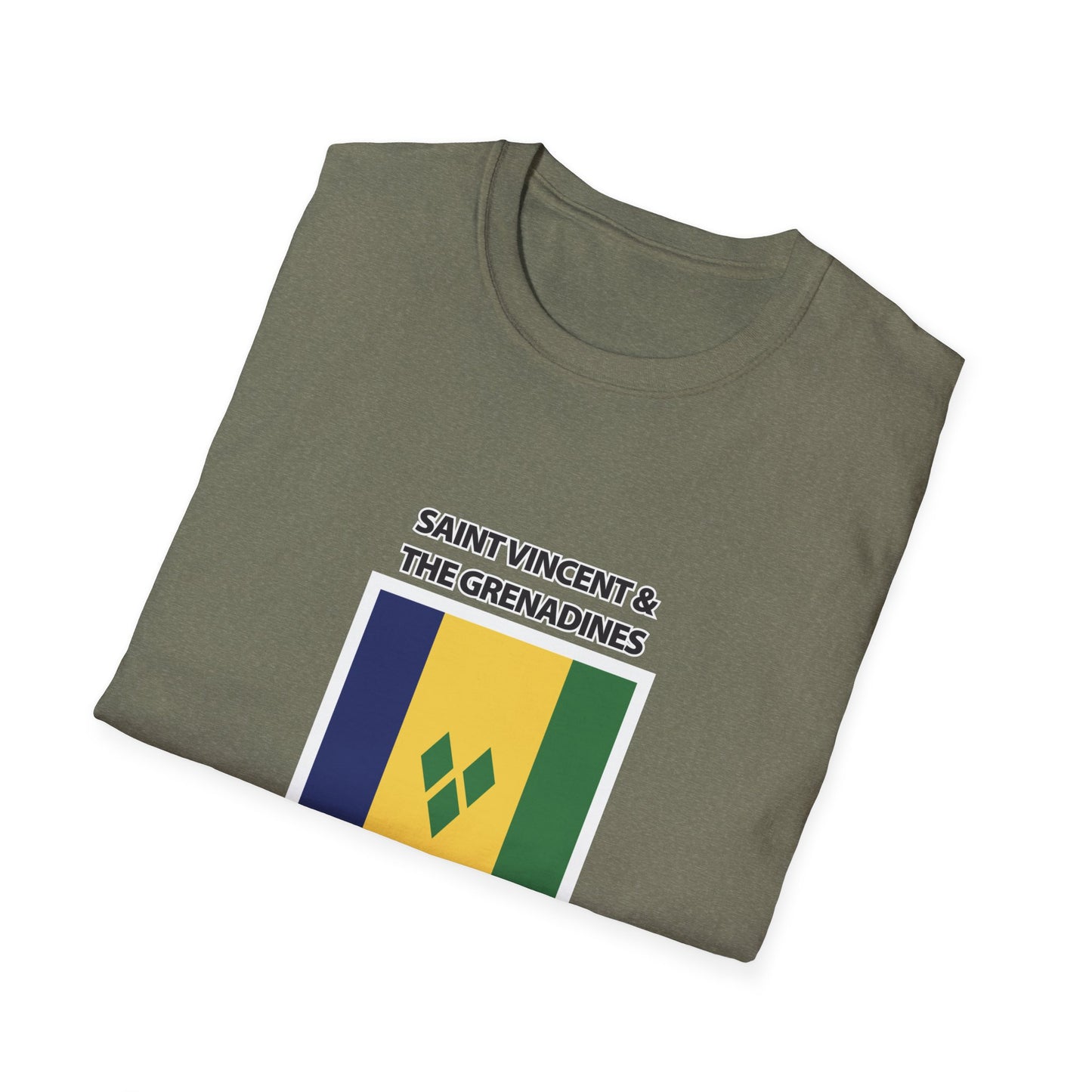 Saint Vincent and the Grenadines Flag Unisex Softstyle T-Shirt