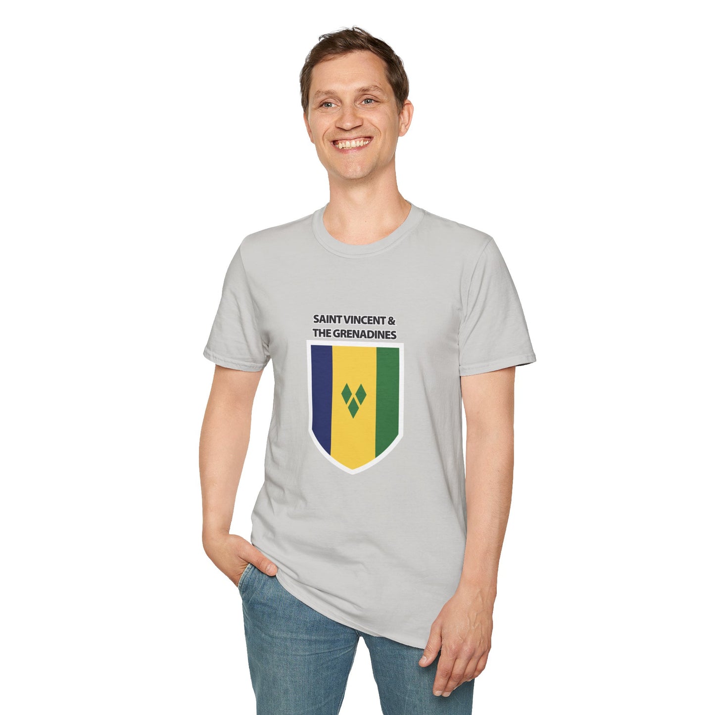Saint Vincent and the Grenadines Flag Unisex Softstyle T-Shirt