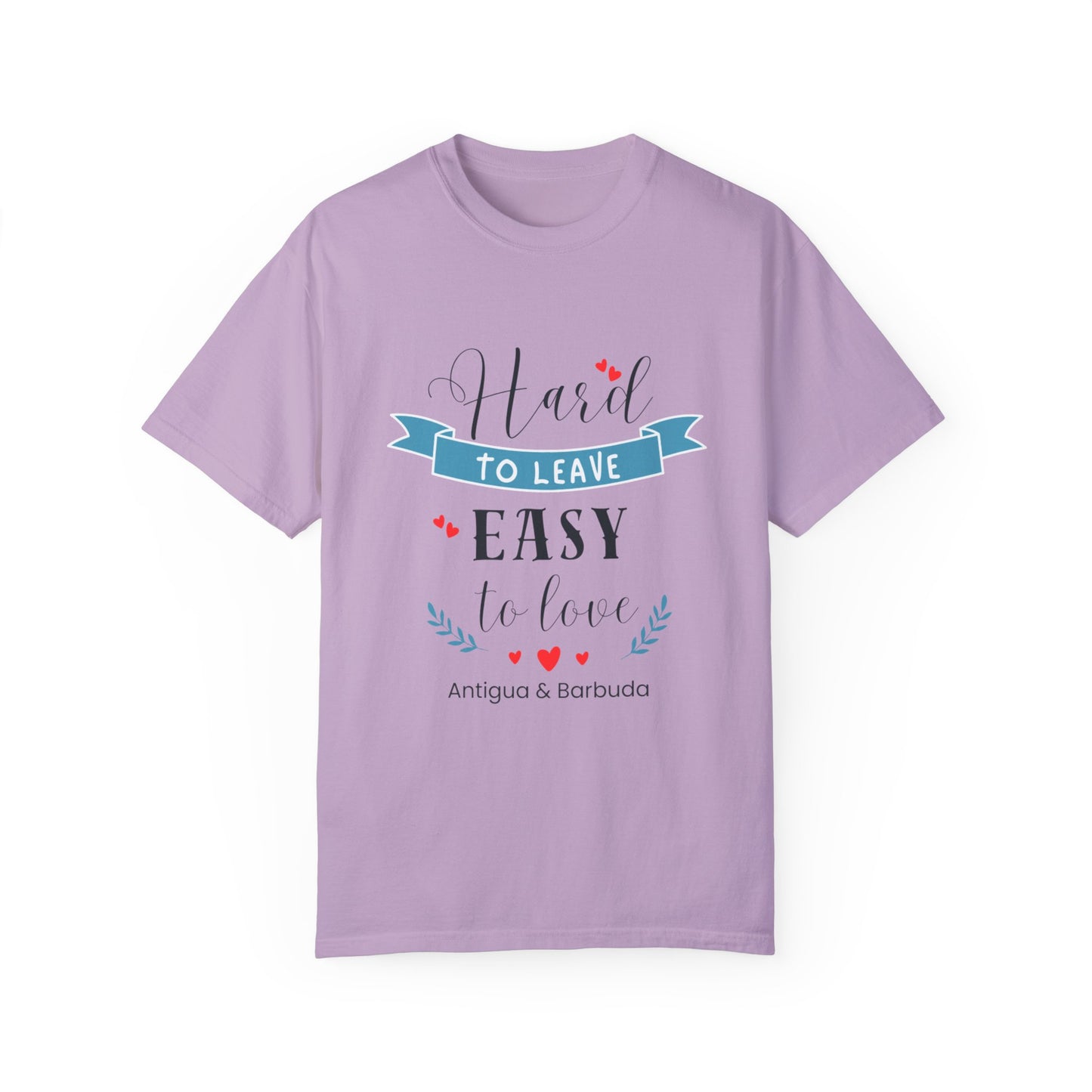 Hard to Leave, Easy to Love T-Shirt | Unisex Garment-Dyed Tee for Beach Lovers