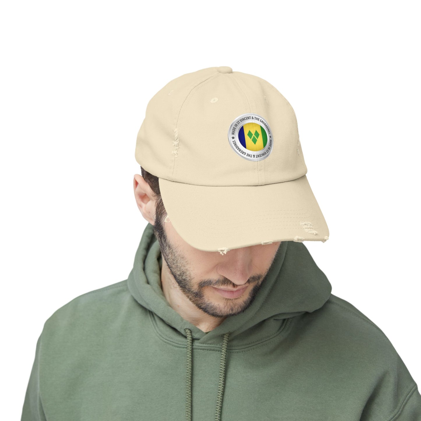Saint Vincent and the Grenadines Unisex Distressed Cap