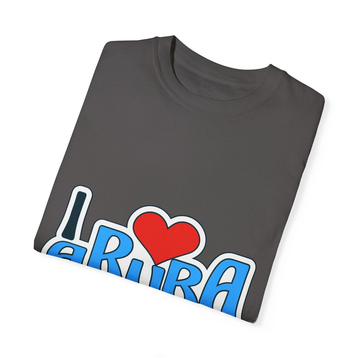 I Love Aruba Unisex Garment-Dyed T-Shirt