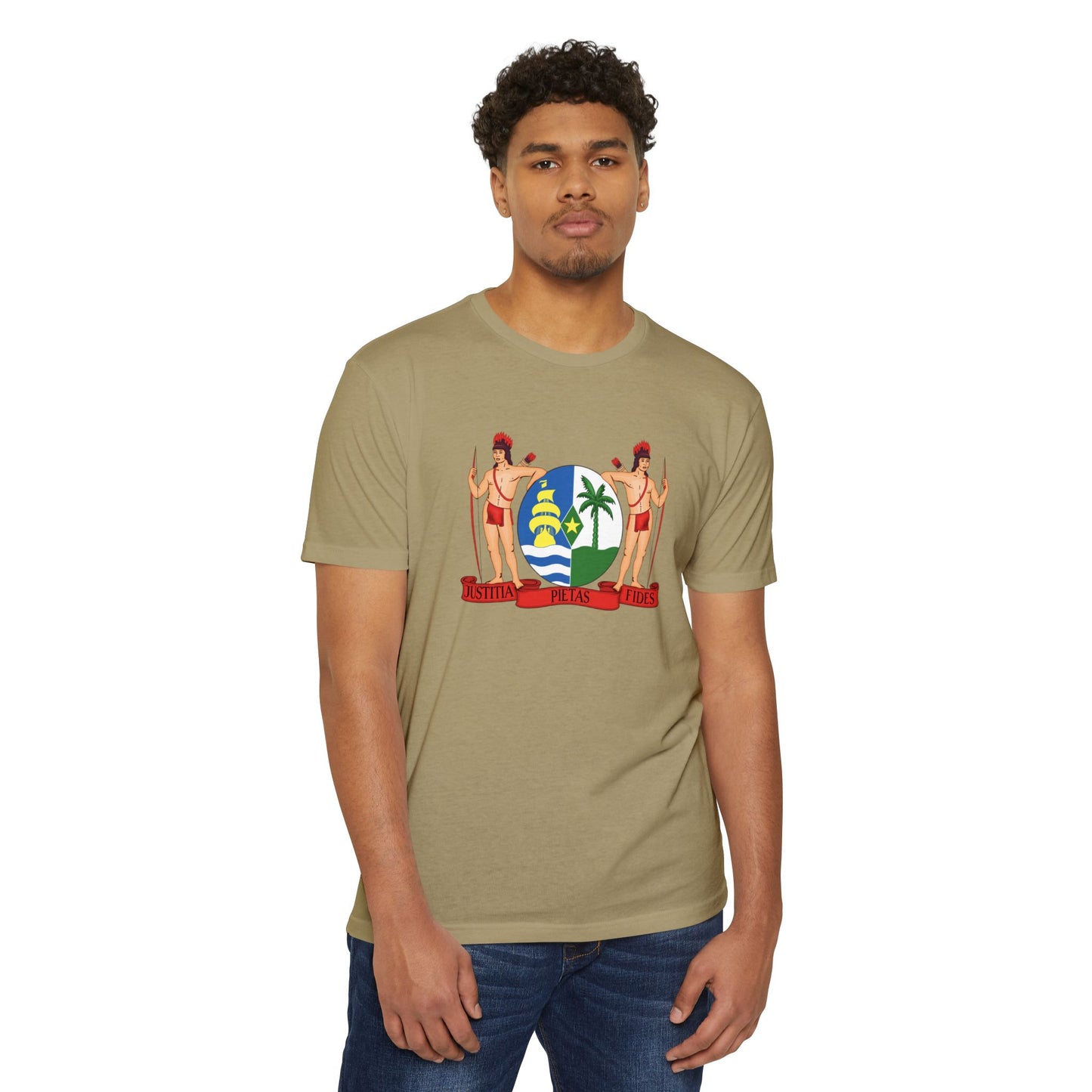 Suriname Coat of Arm Unisex CVC Jersey T-shirt