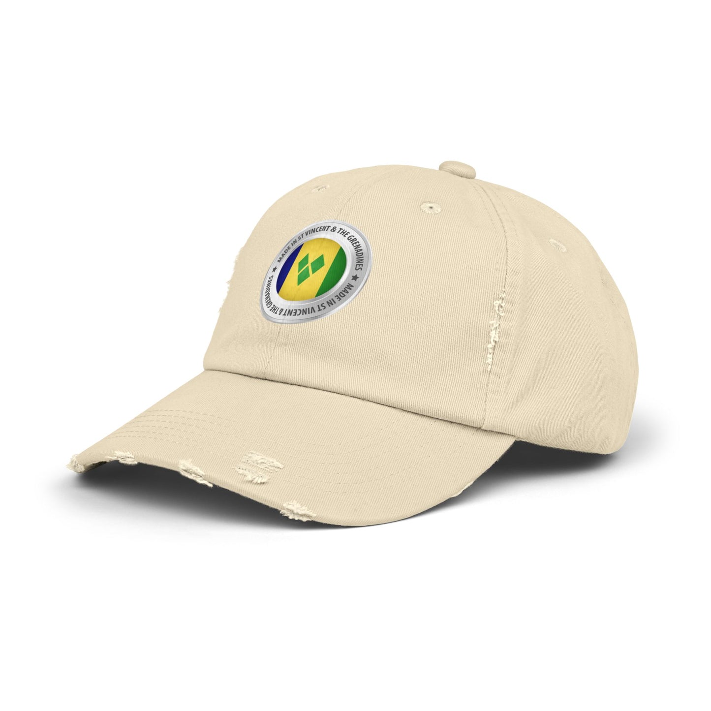 Saint Vincent and the Grenadines Unisex Distressed Cap
