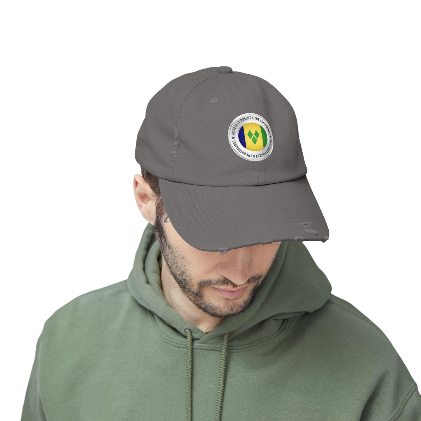 Saint Vincent and the Grenadines Unisex Distressed Cap