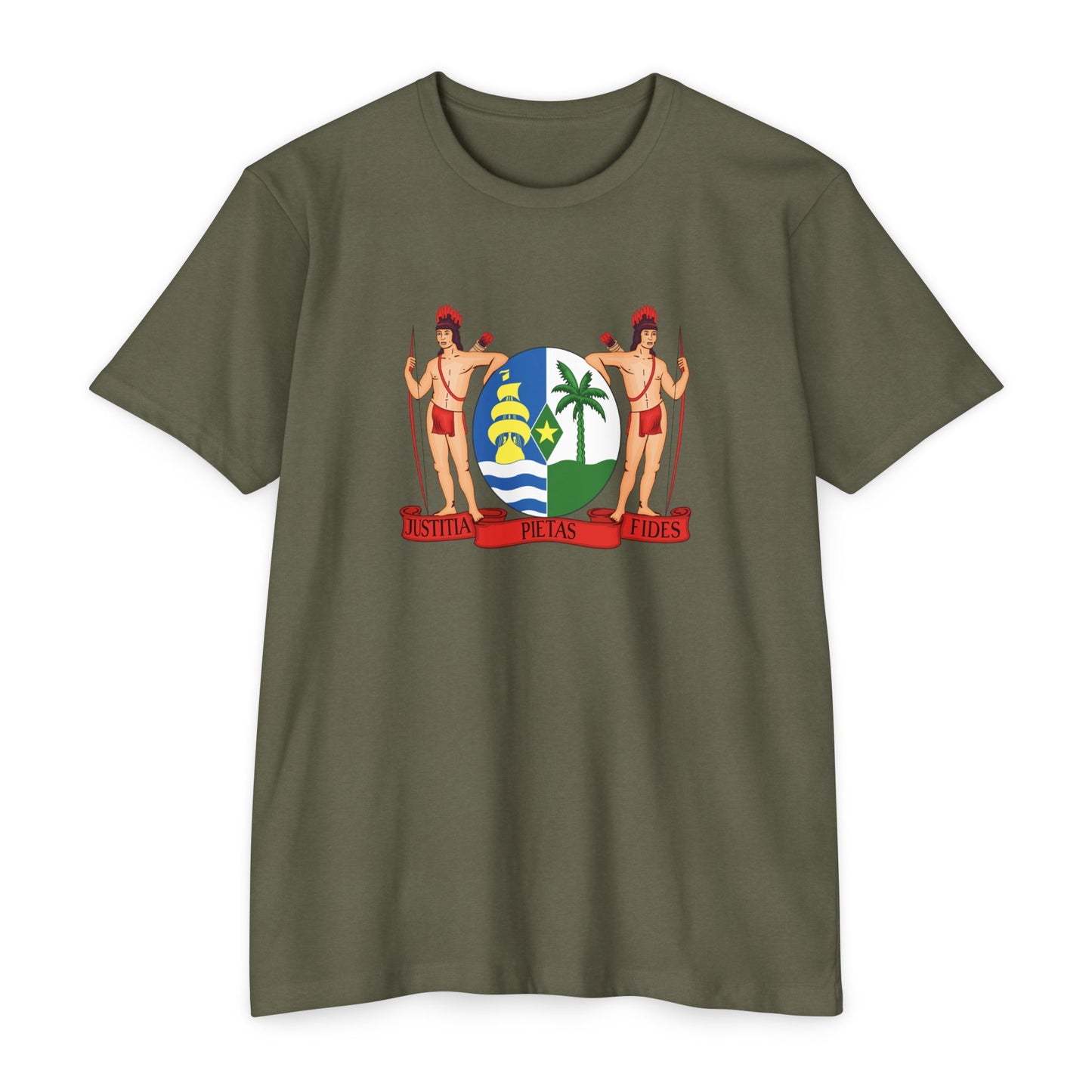 Suriname Coat of Arm Unisex CVC Jersey T-shirt