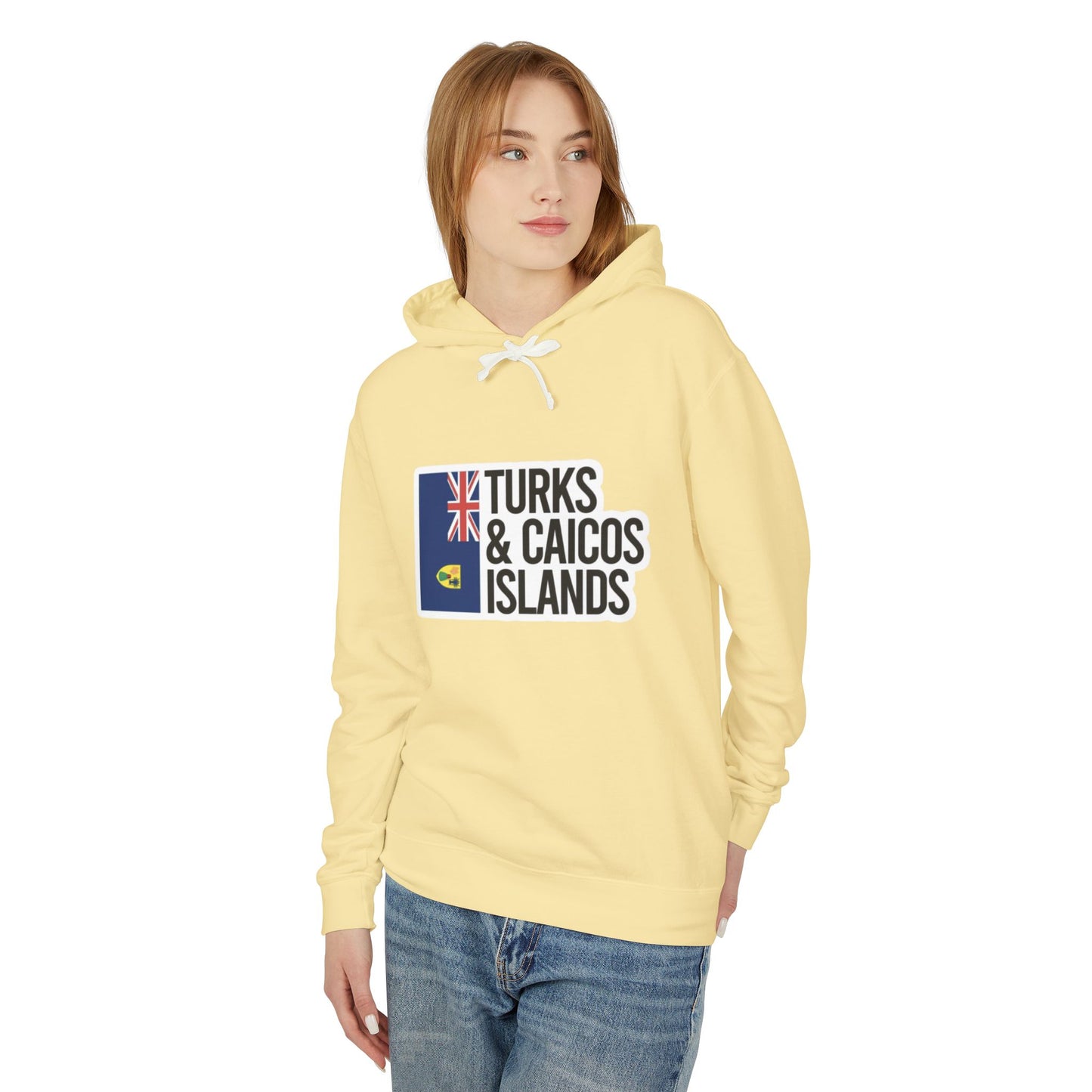 Turks and Caicos Islands Flag Hooded Sweatshirt