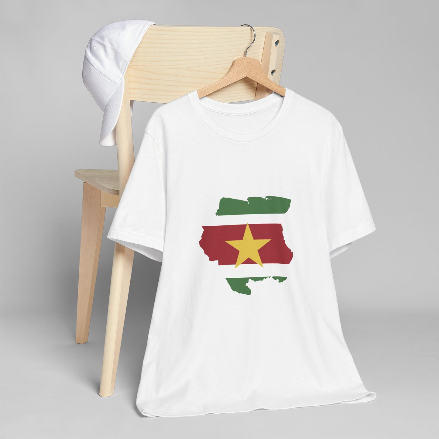 Suriname Map Flag Unisex Jersey T-Shirt