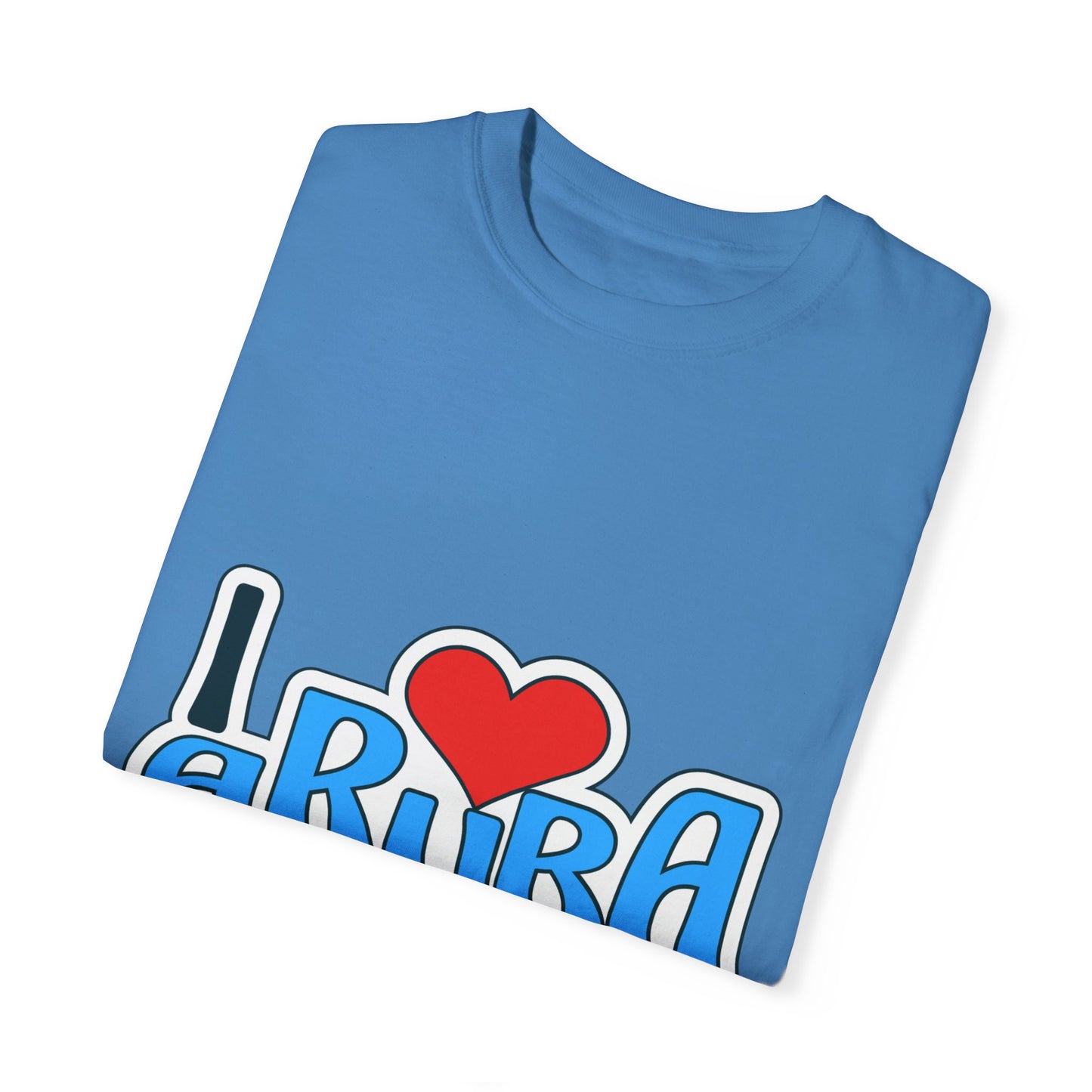 I Love Aruba Unisex Garment-Dyed T-Shirt