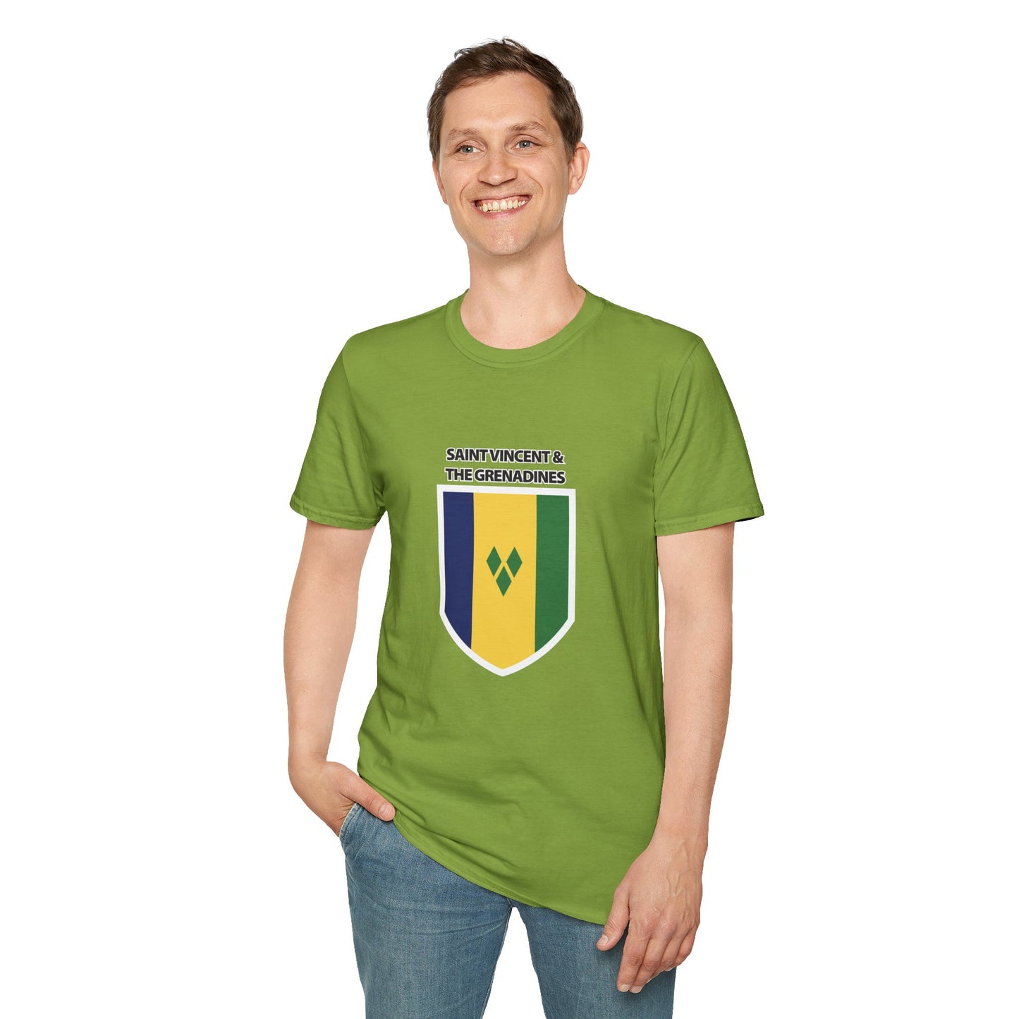 Saint Vincent and the Grenadines Flag Unisex Softstyle T-Shirt
