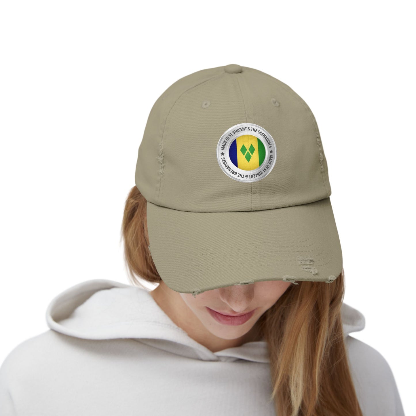 Saint Vincent and the Grenadines Unisex Distressed Cap