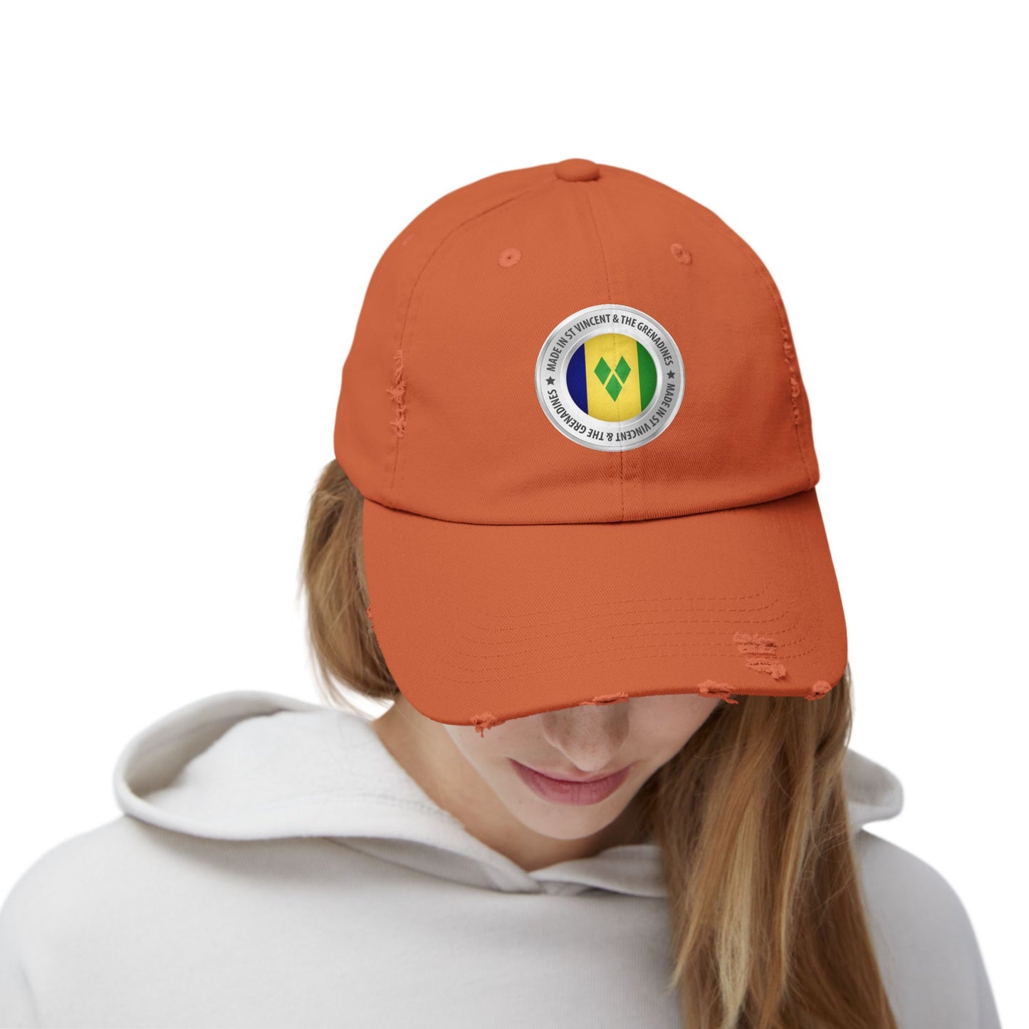 Saint Vincent and the Grenadines Unisex Distressed Cap