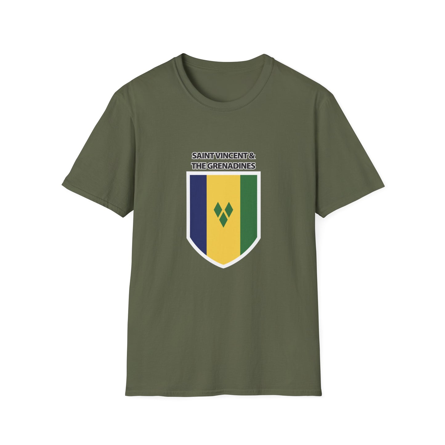 Saint Vincent and the Grenadines Flag Unisex Softstyle T-Shirt