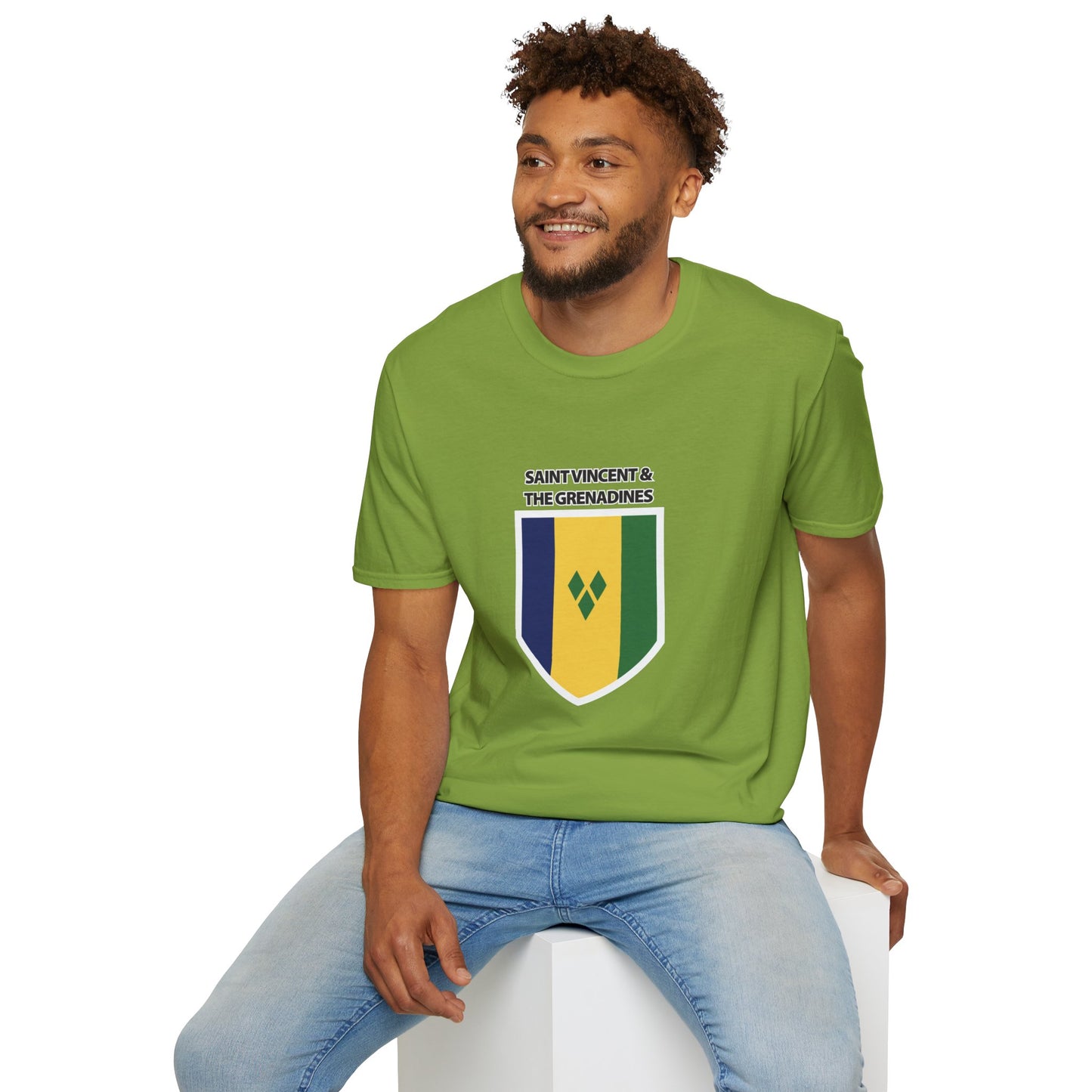 Saint Vincent and the Grenadines Flag Unisex Softstyle T-Shirt