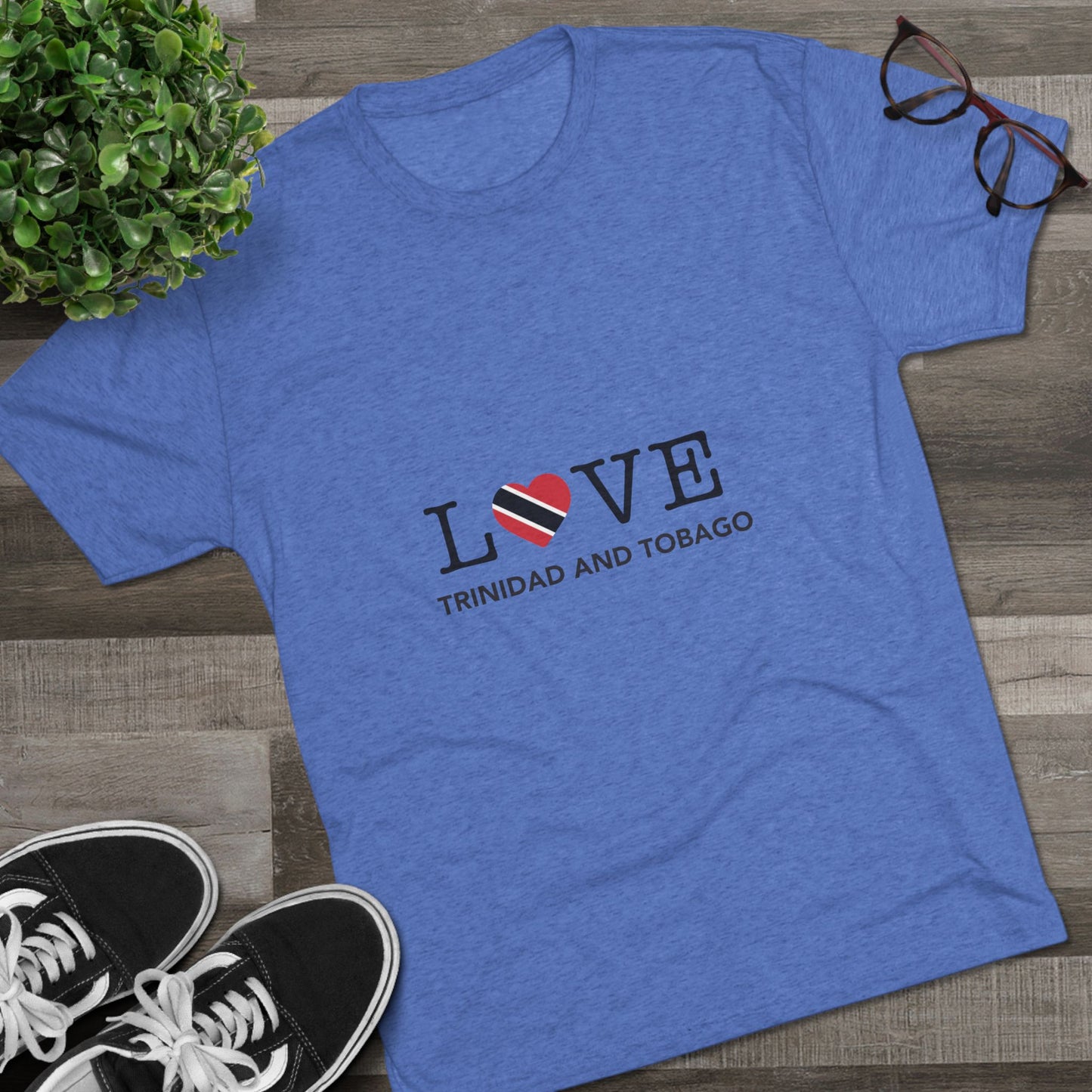 Trinidad and Tobago Heart Shaped Flag T-Shirt